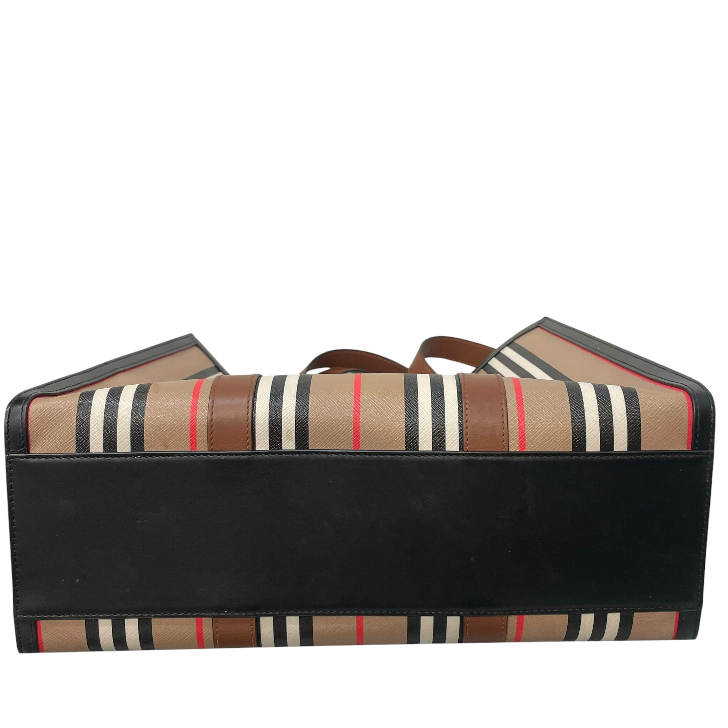 BURBERRY/Tote Bag/Stripe/Leather/CML/icon stripe e-canvas view 3