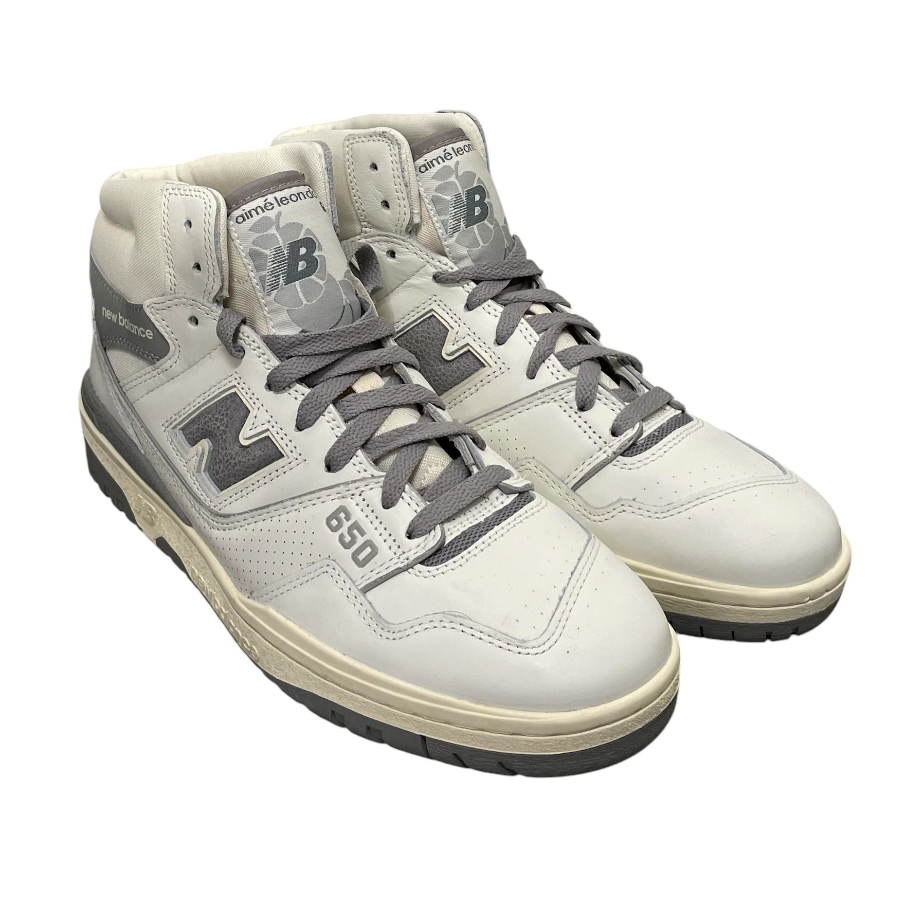 NEW BALANCE/Hi-Sneakers/US 10.5/Cotton/CRM/ view 1