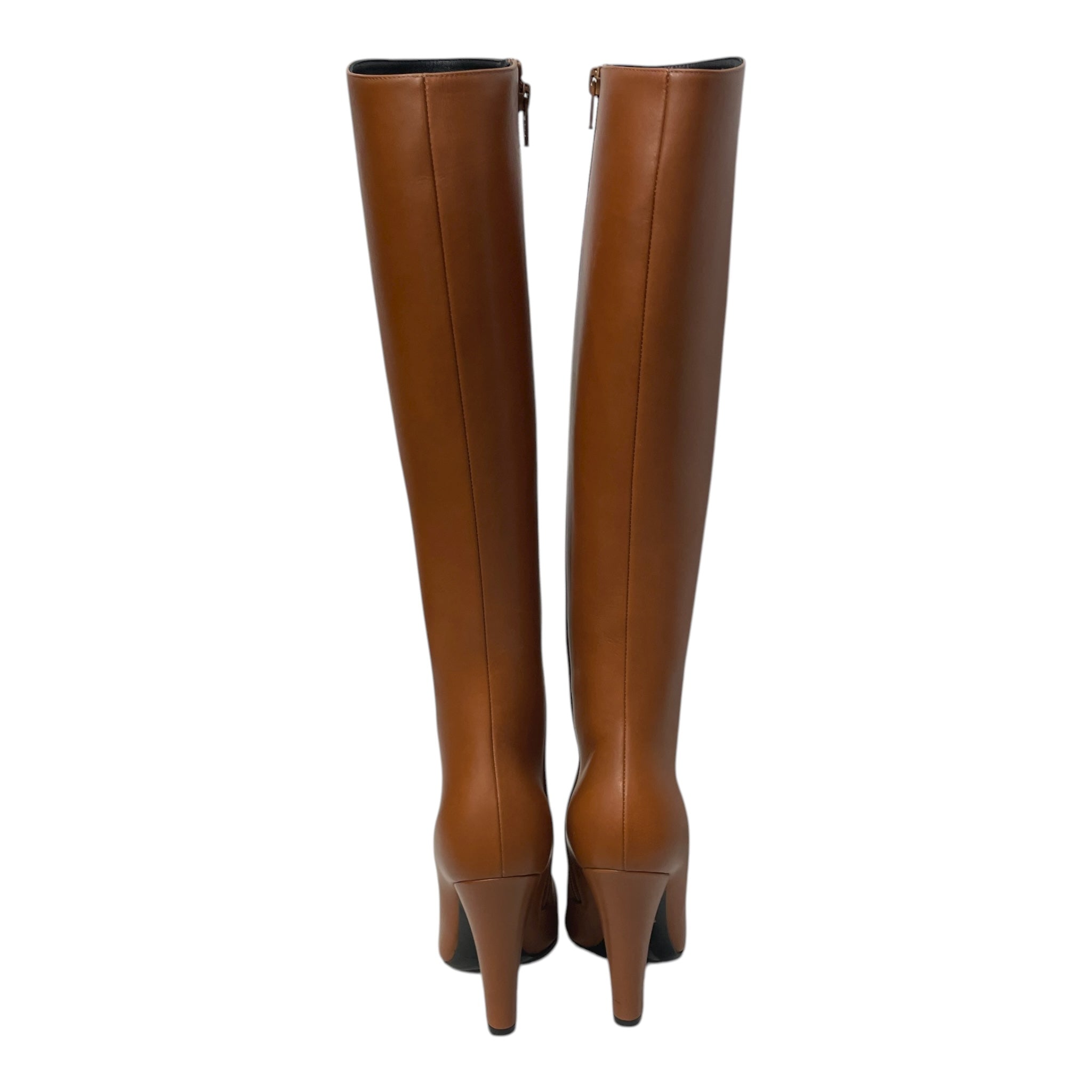 SAINT LAURENT/Long Boots/EU 35.5/Leather/CML/HEEL CALF BOOT view 3