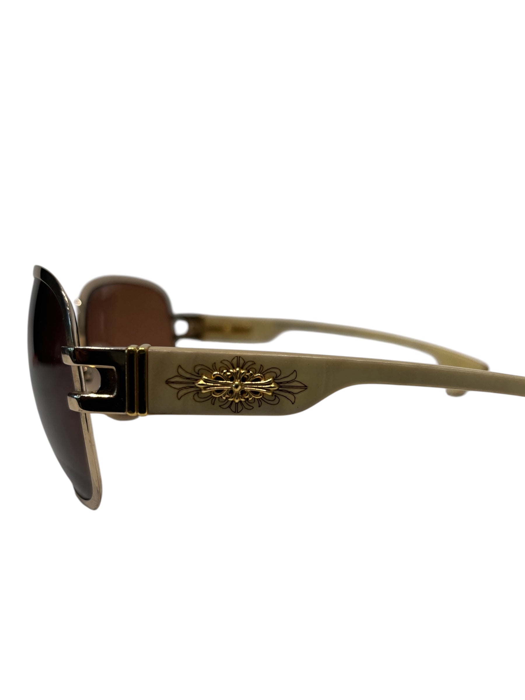 CHROME HEARTS/Sunglasses/Metal/BEG/PINK CANDLE SUNGLASSES view 3