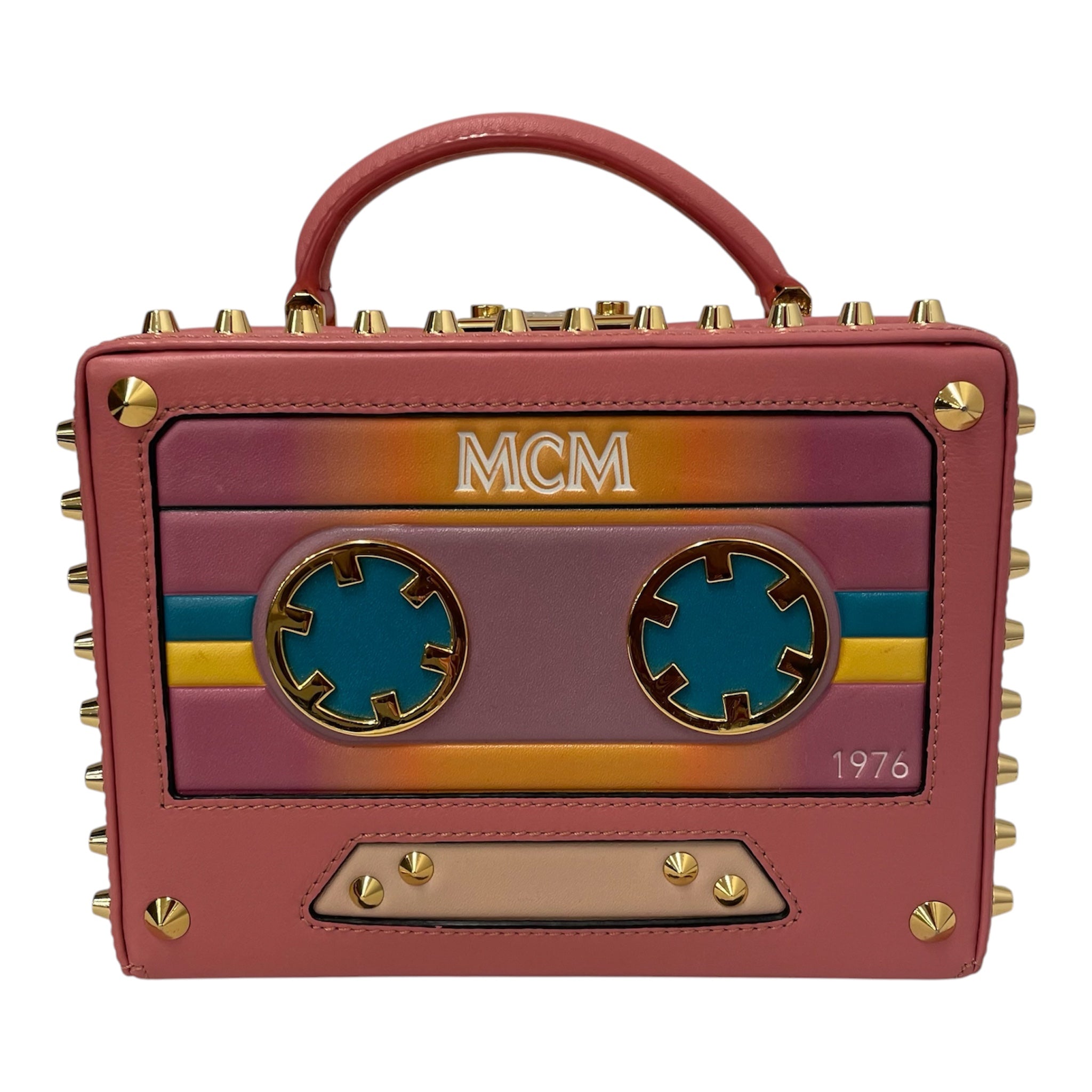 MCM/Hand Bag/All Over Print/Nylon/PNK/VINTAGE RADIO view 1