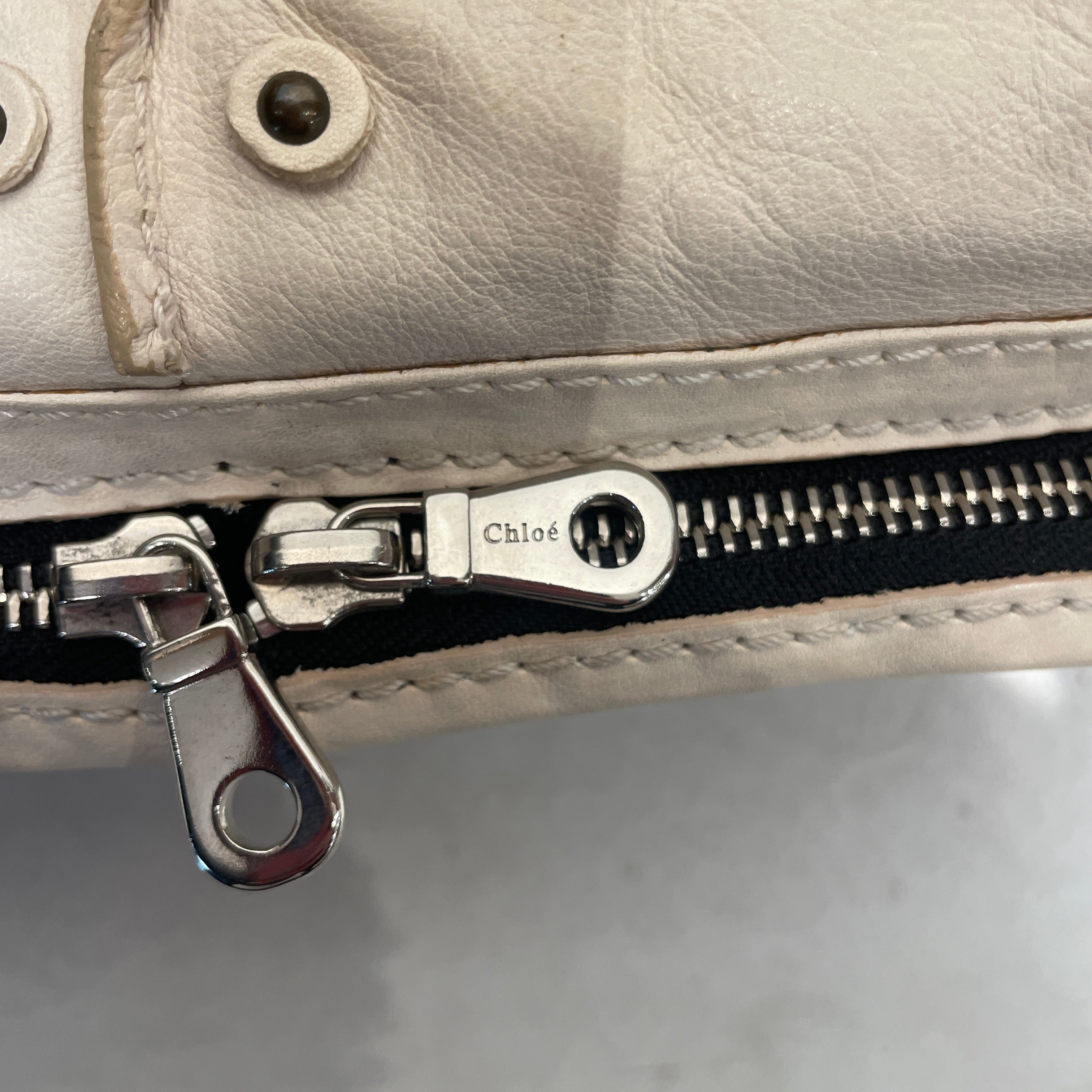 Chloe/Clutch Bag/Leather/WHT/LEATHER CLUTCH view 4