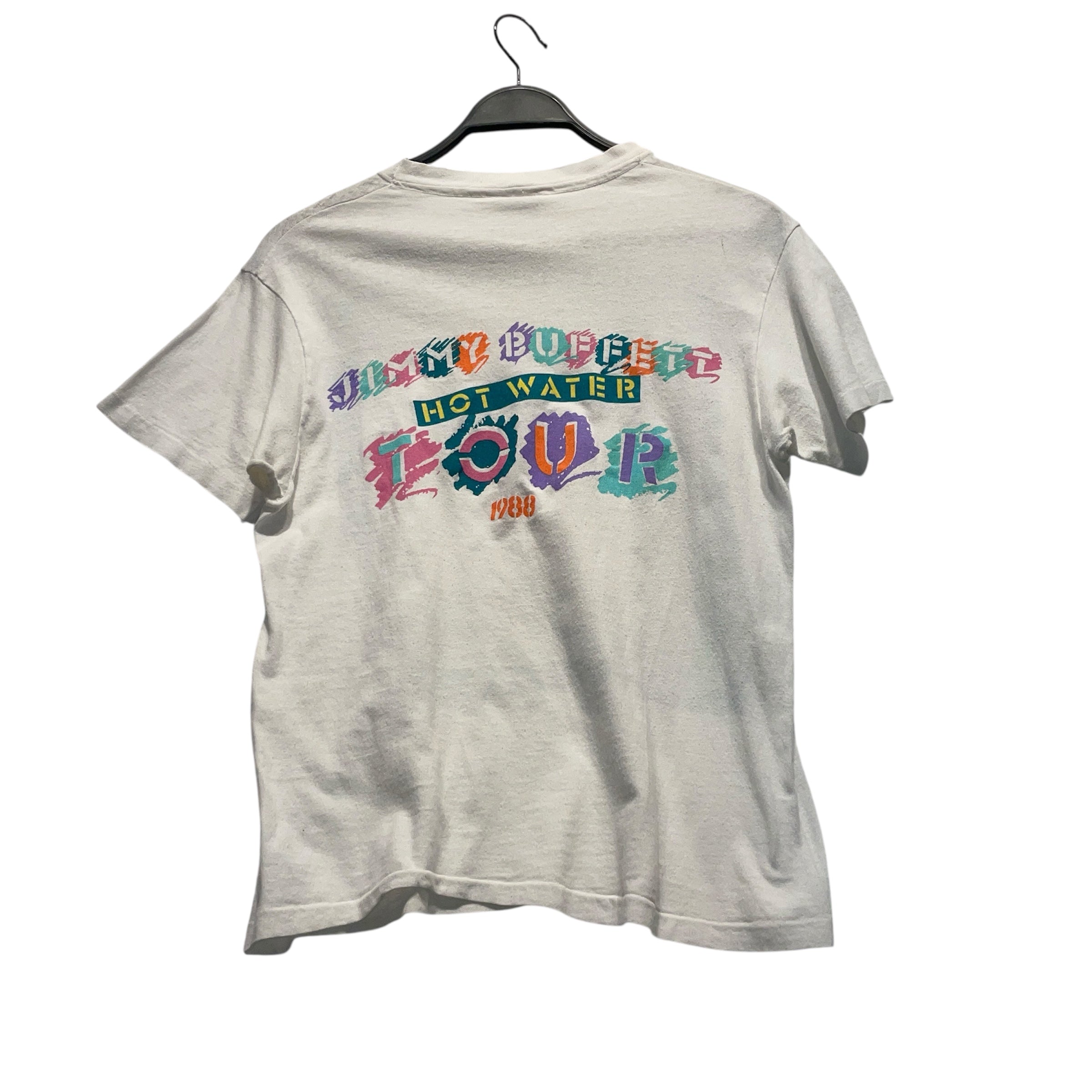 Vintage/T-Shirt/M/Cotton/WHT/Graphic/1988 Jimmy Hot Water view 2
