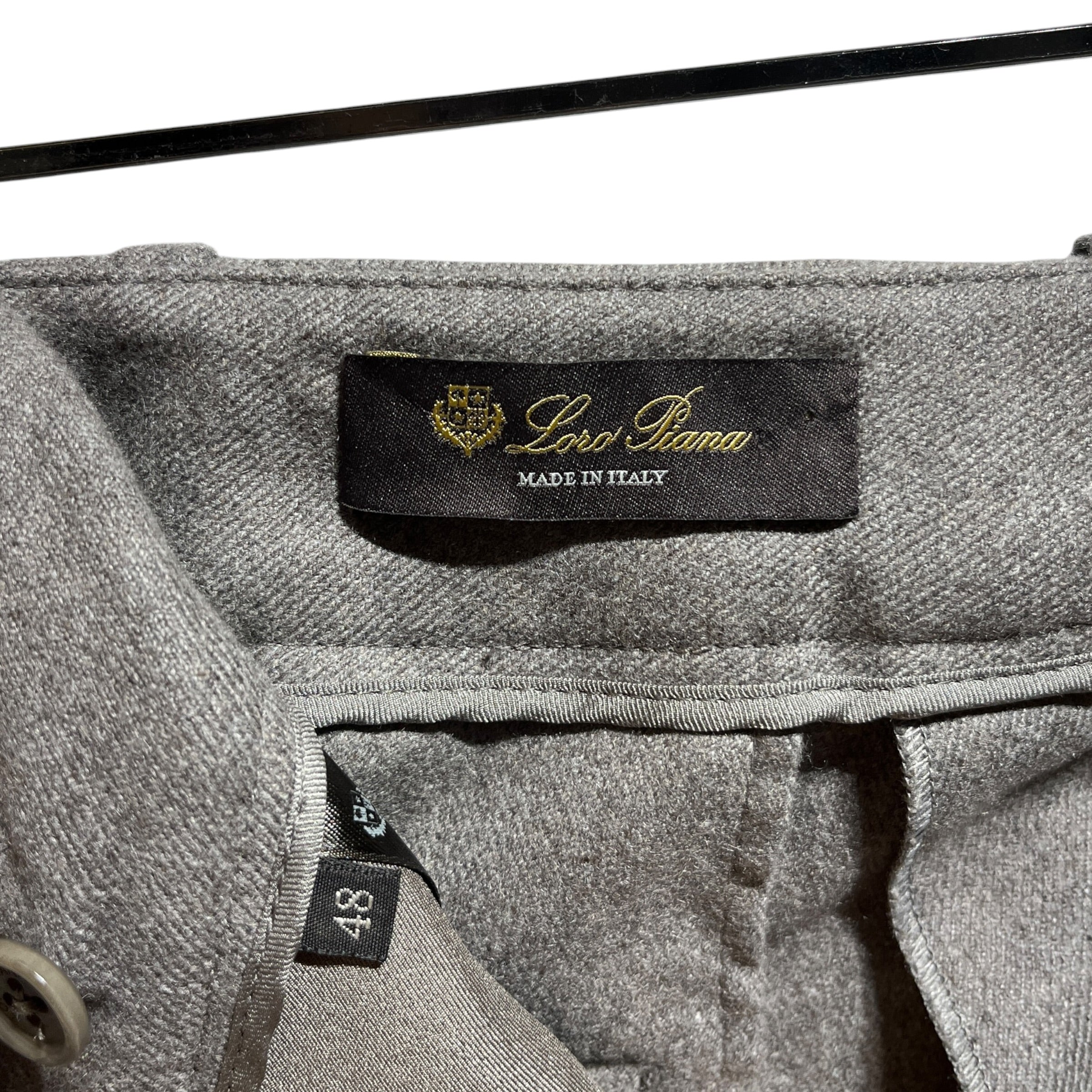 Loro Piana/Slacks/48/Wool/GRY/straight leg view 3