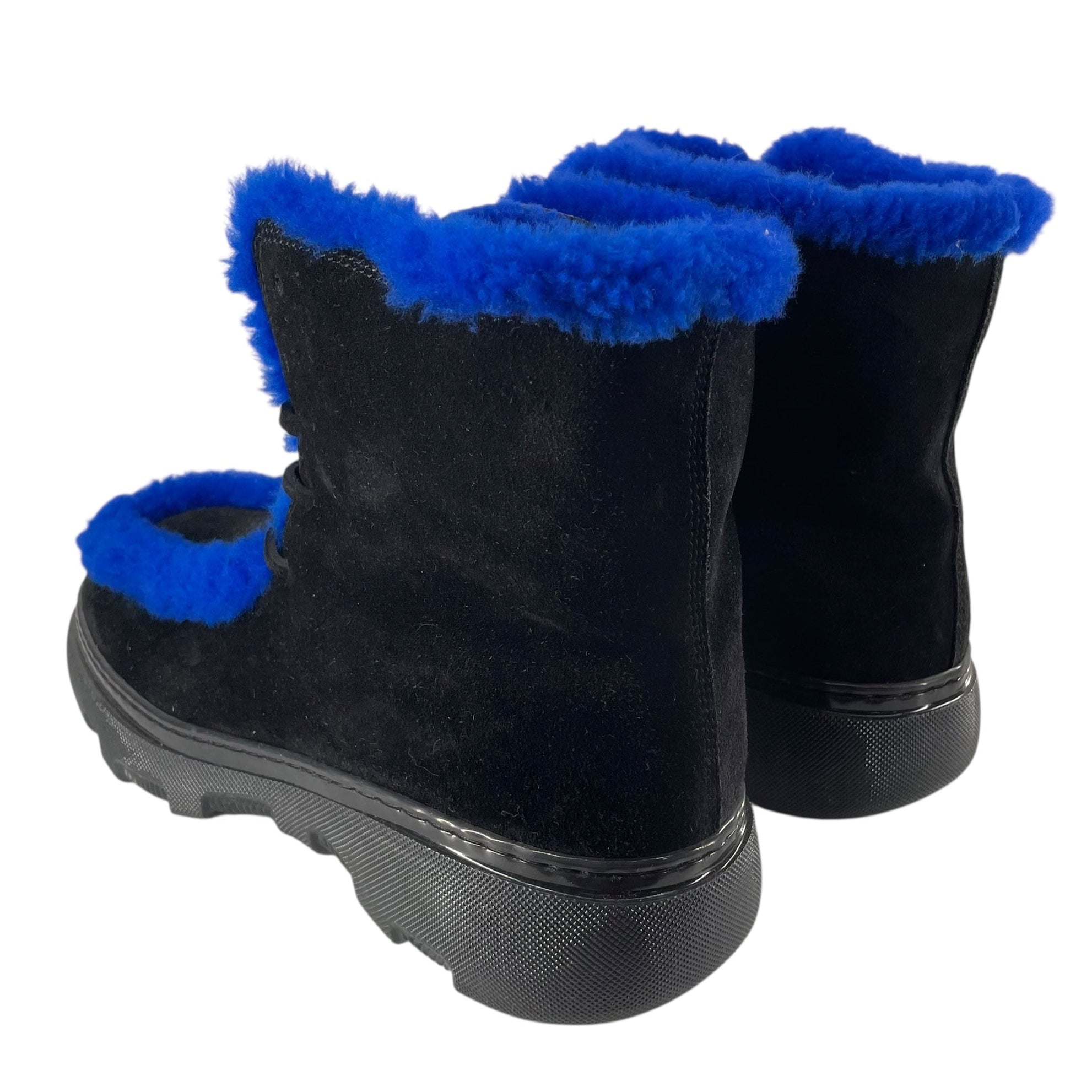 BURBERRY/Boots/EU 42/Wool/BLK/BLUE CHUGGA BOOT view 2