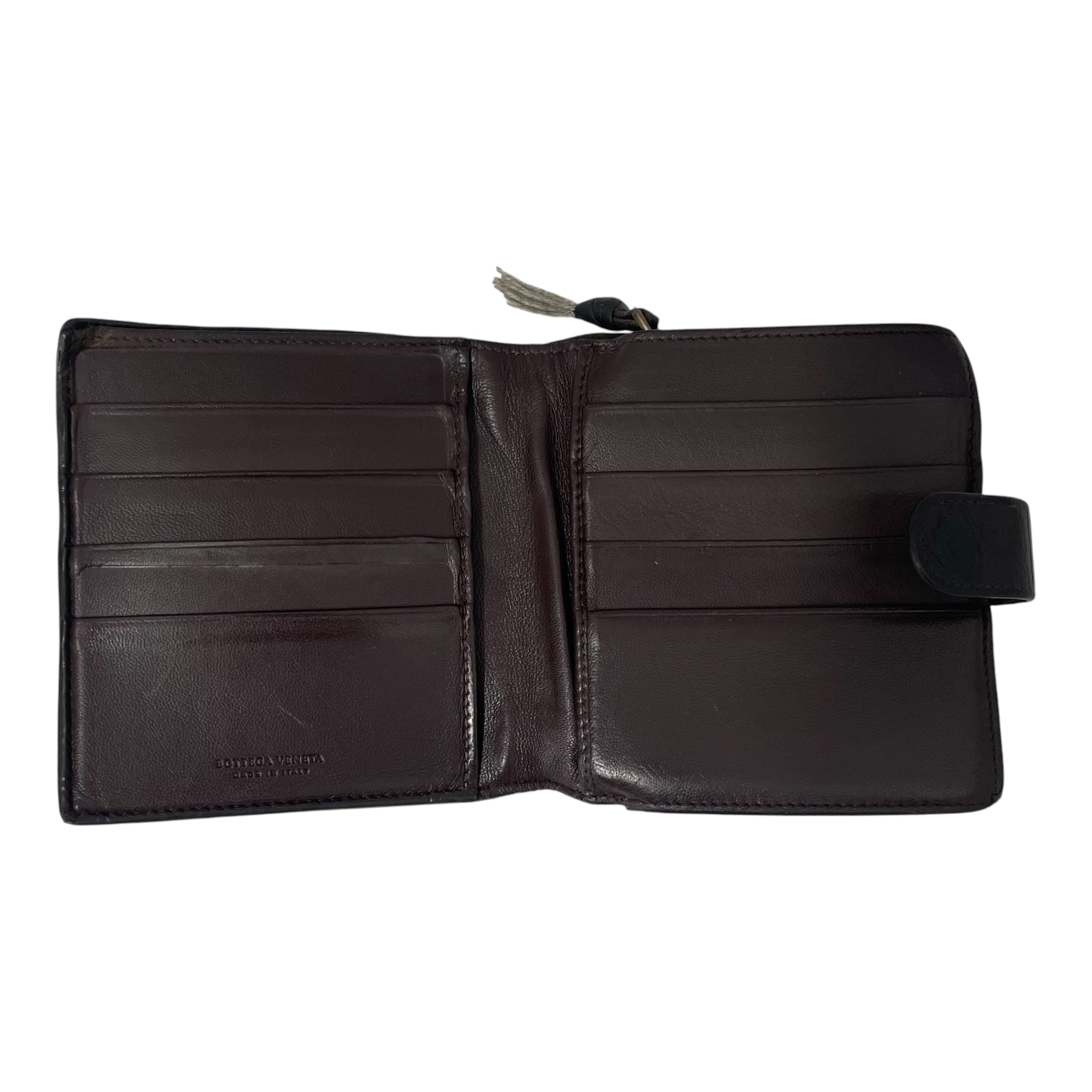 BOTTEGA VENETA/Bifold Wallet/Leather/BRW/M's/Diamond Pattern view 3