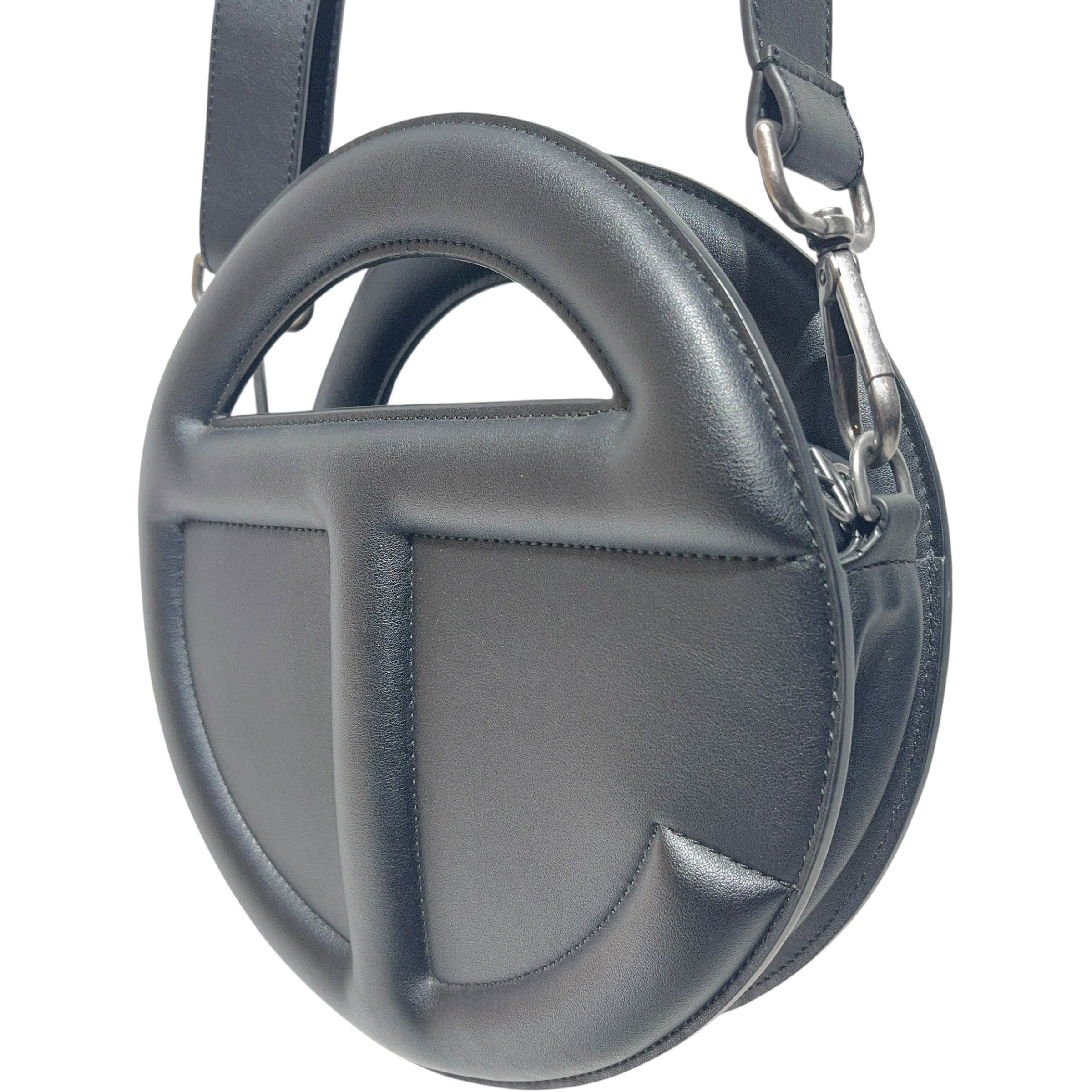 Telfar/Hand Bag/Faux Leather/BLK/Circle Logo Top Handle view 4