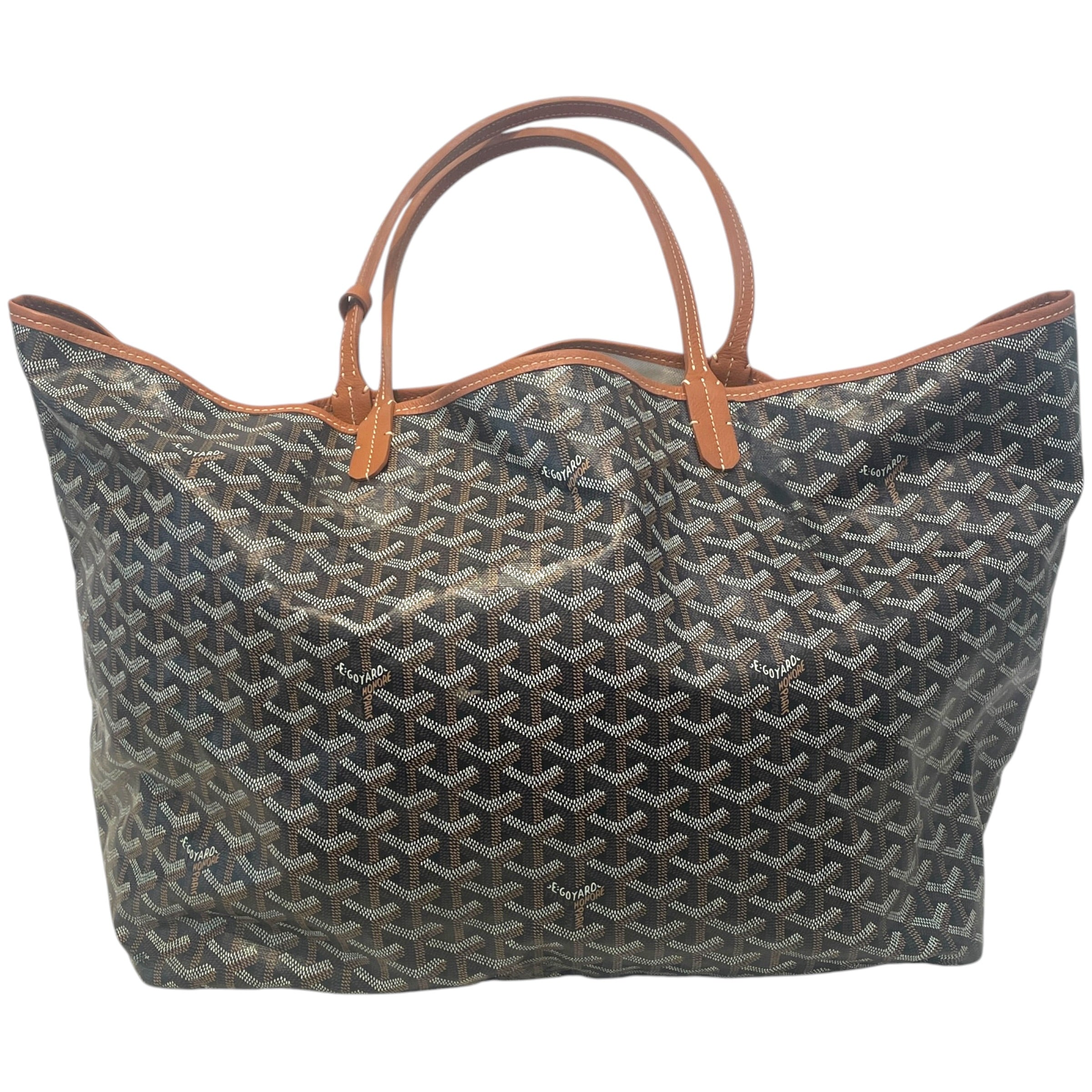 GOYARD/Tote Bag/Monogram/Leather/BRW/Saint Louis view 2