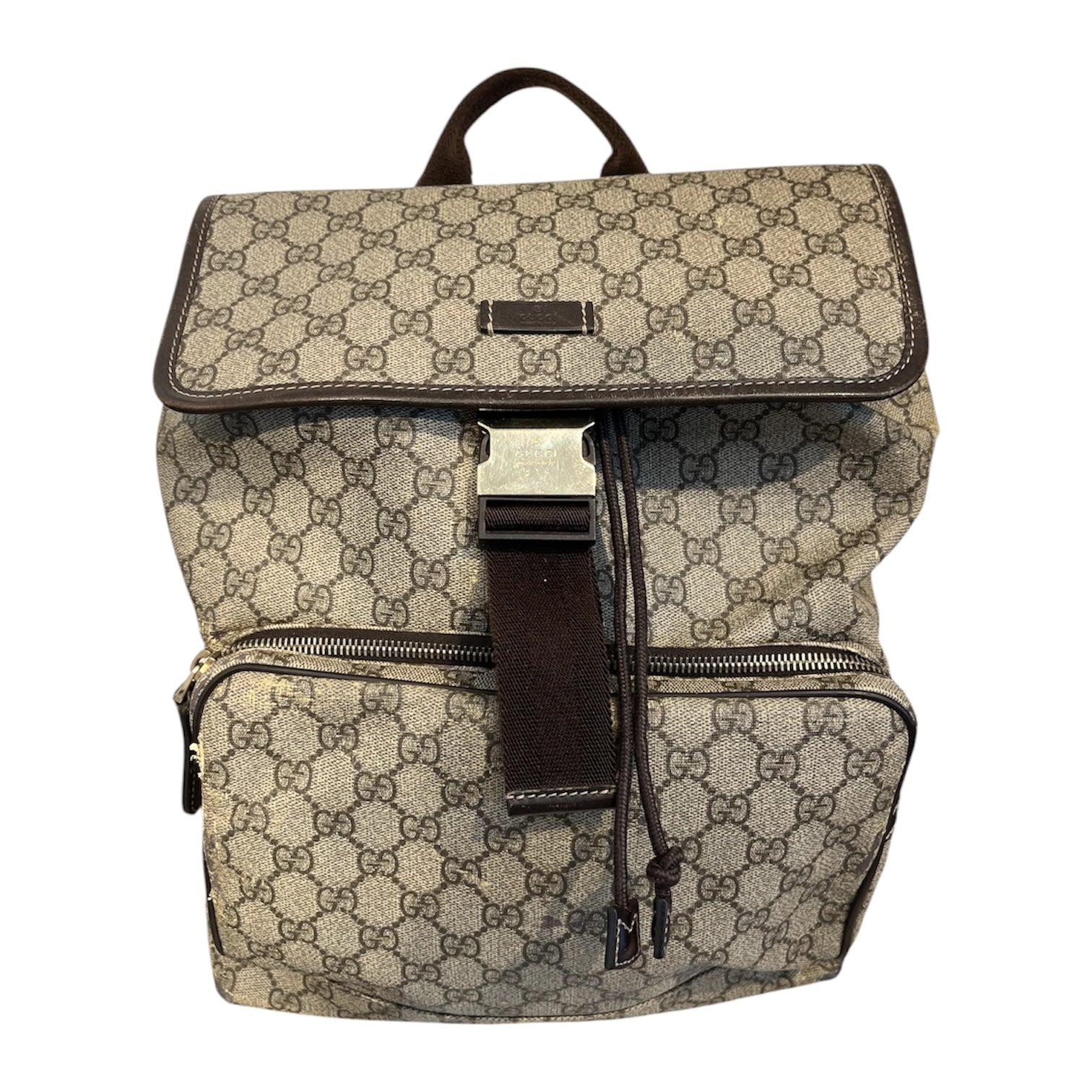 GUCCI/Backpack/Monogram/Leather/BRW/GG SUPREME CANVAS BACKPACK view 1