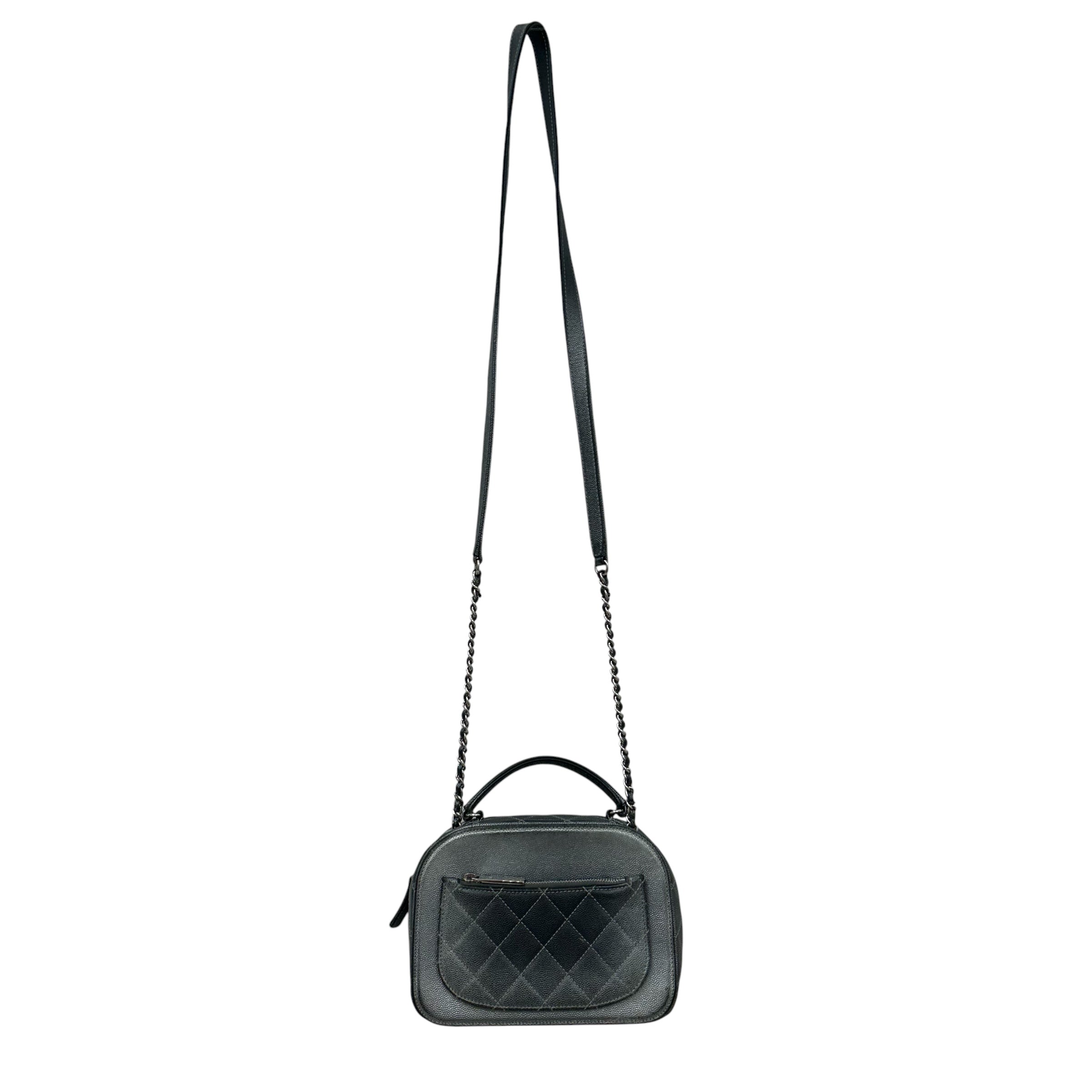 CHANEL/Clutch Bag/Leather/GRY/ view 2