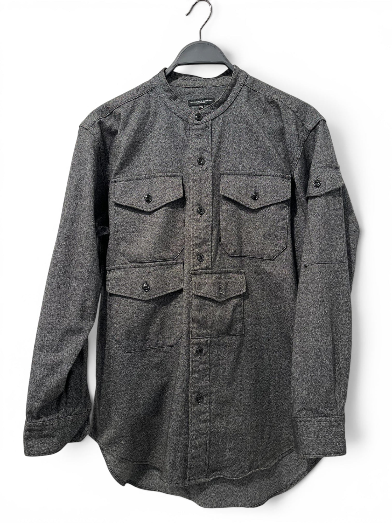 Engineered Garments/LS Shirt/XS/Cotton/GRY/MULTI POCKET COLLAR SHIRT view 1