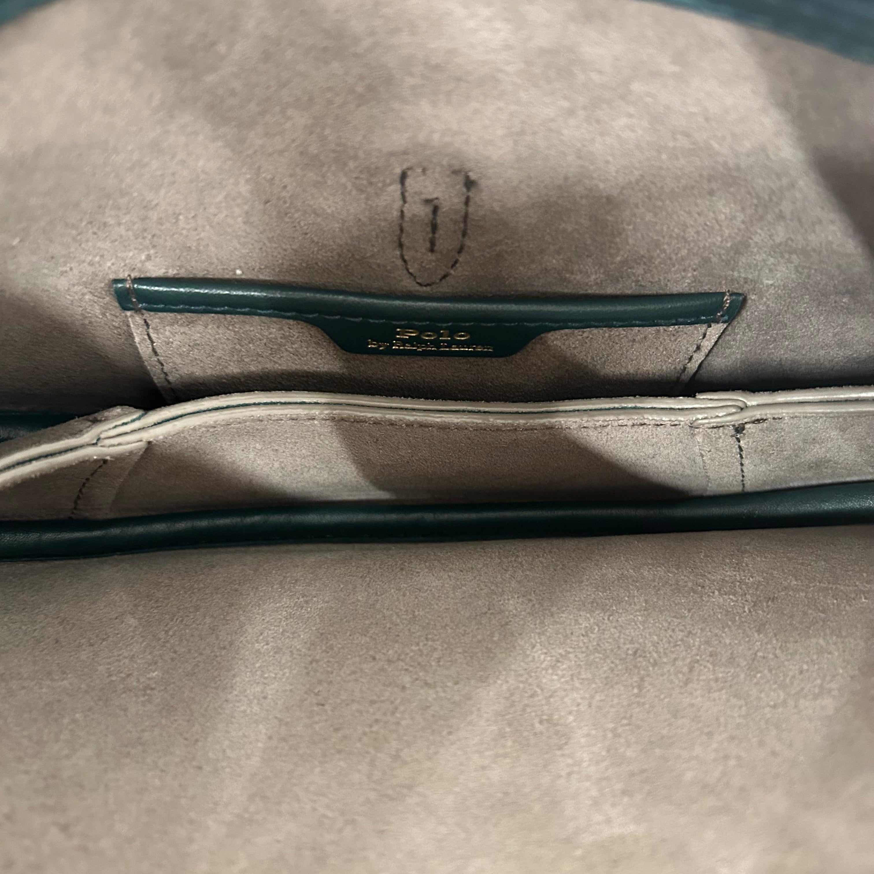 RALPH LAUREN/Cross Body Bag/Leather/GRN/SADDLE BAG view 6