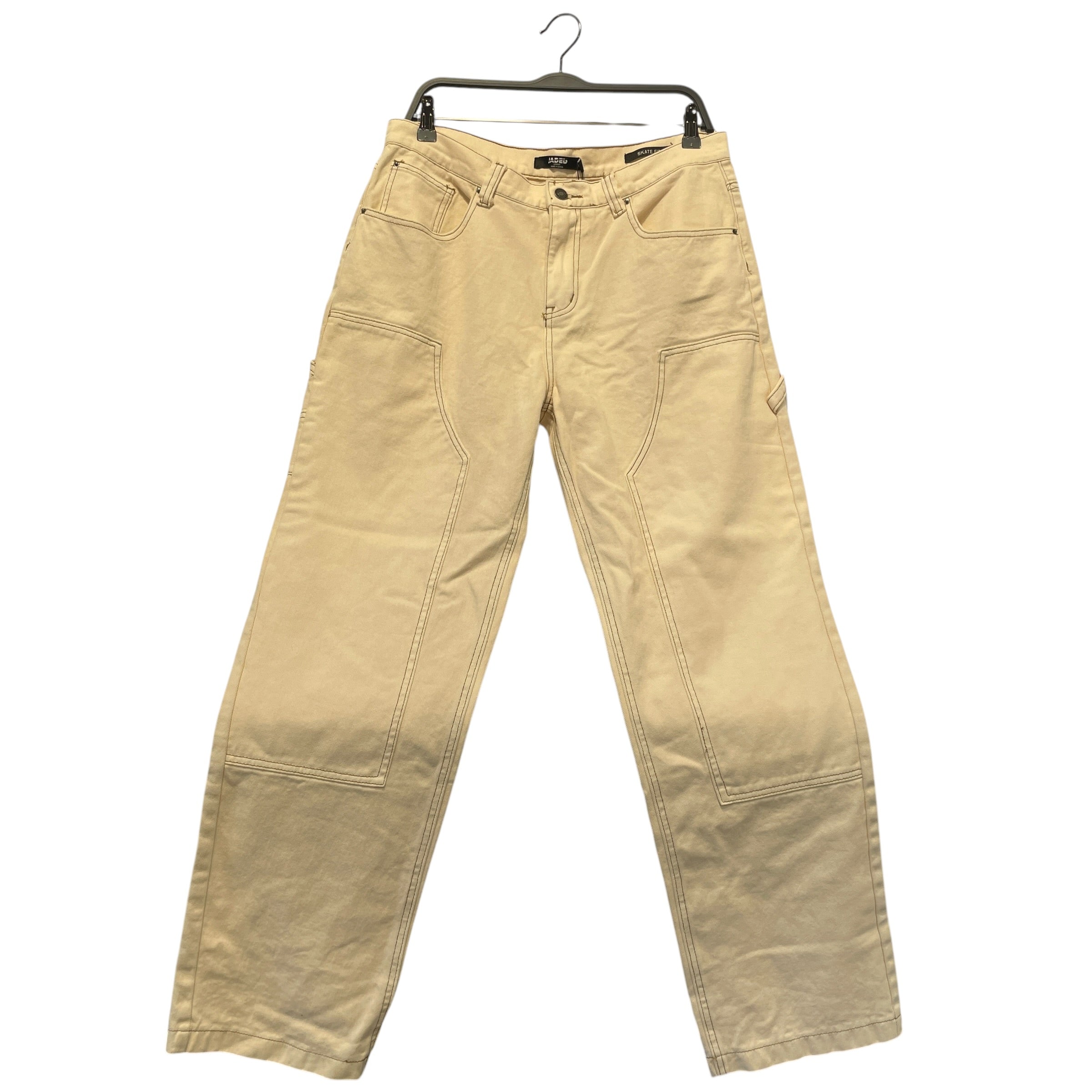 JADED LONDON/Straight Pants/34/Cotton/CRM/ view 1