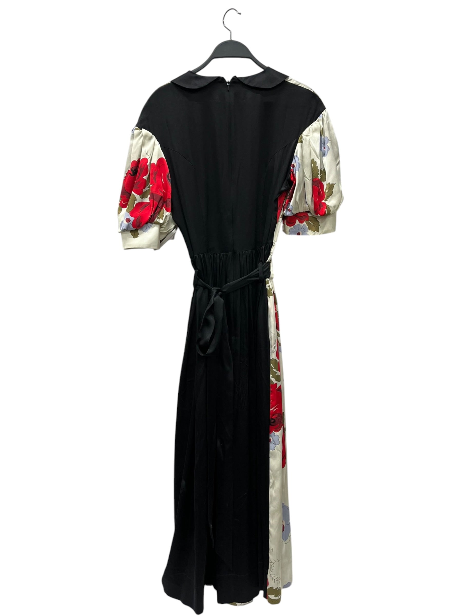 SIMONE ROCHA/SS Dress/10/Floral Pattern/Silk/MLT/BLACK BACK view 2