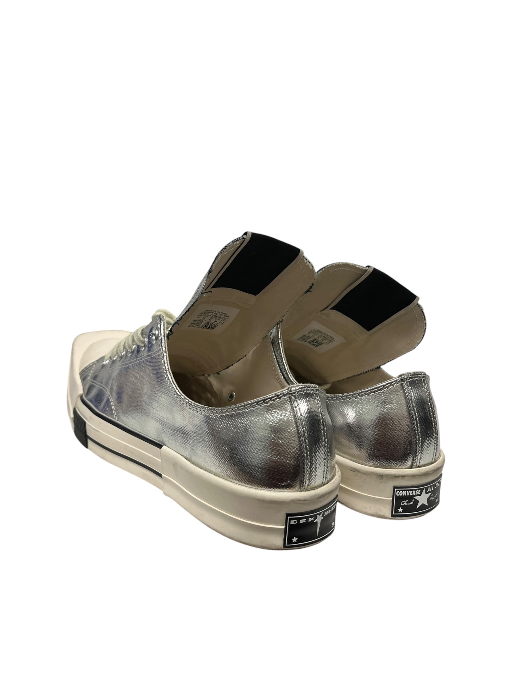 CONVERSE/RICK OWENS DRKSHDW/Low-Sneakers/US 13/Acrylic/SLV/U-Tip/TURBODRK view 2