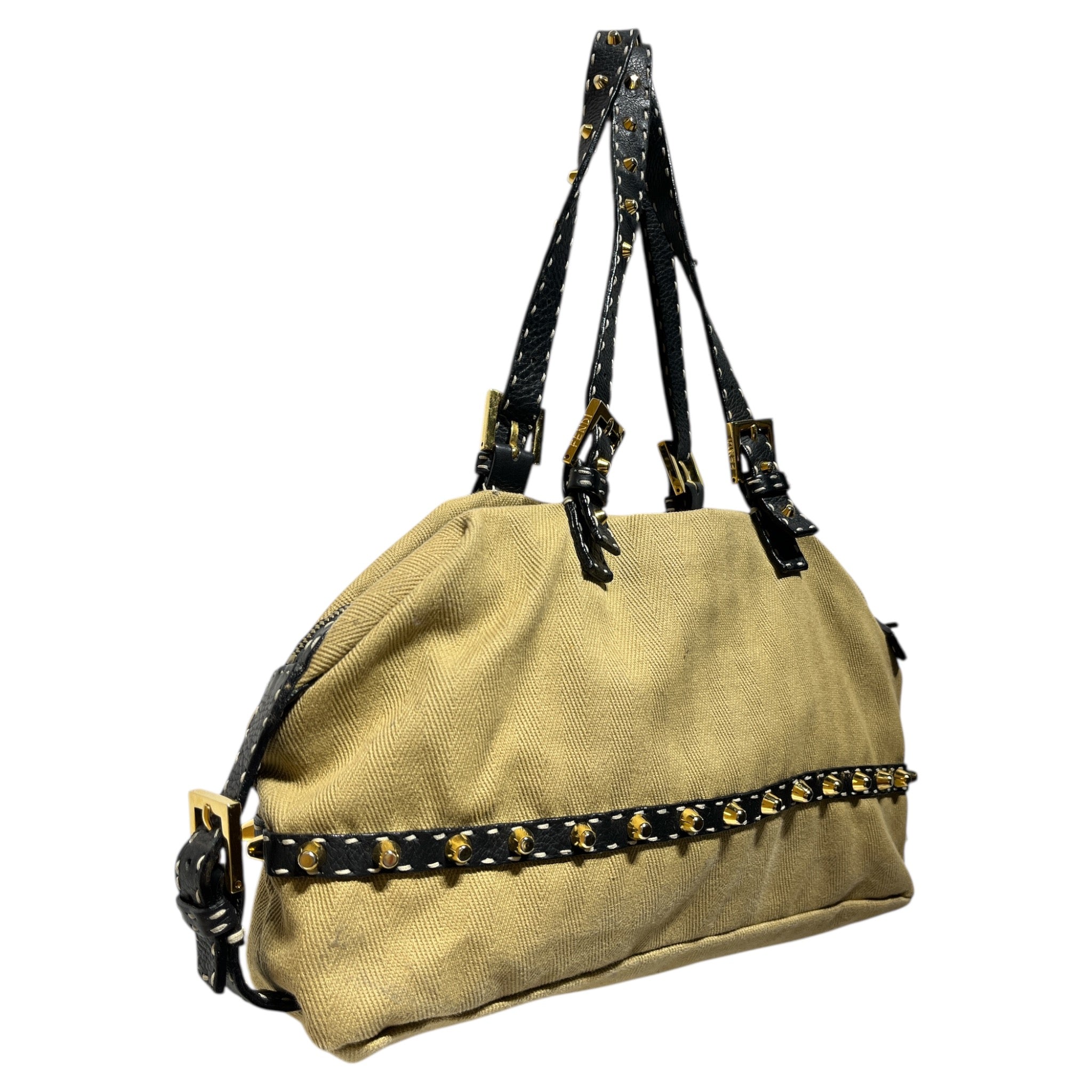 FENDI/Hand Bag/Cotton/CML/CANVAS SELLERIA view 4