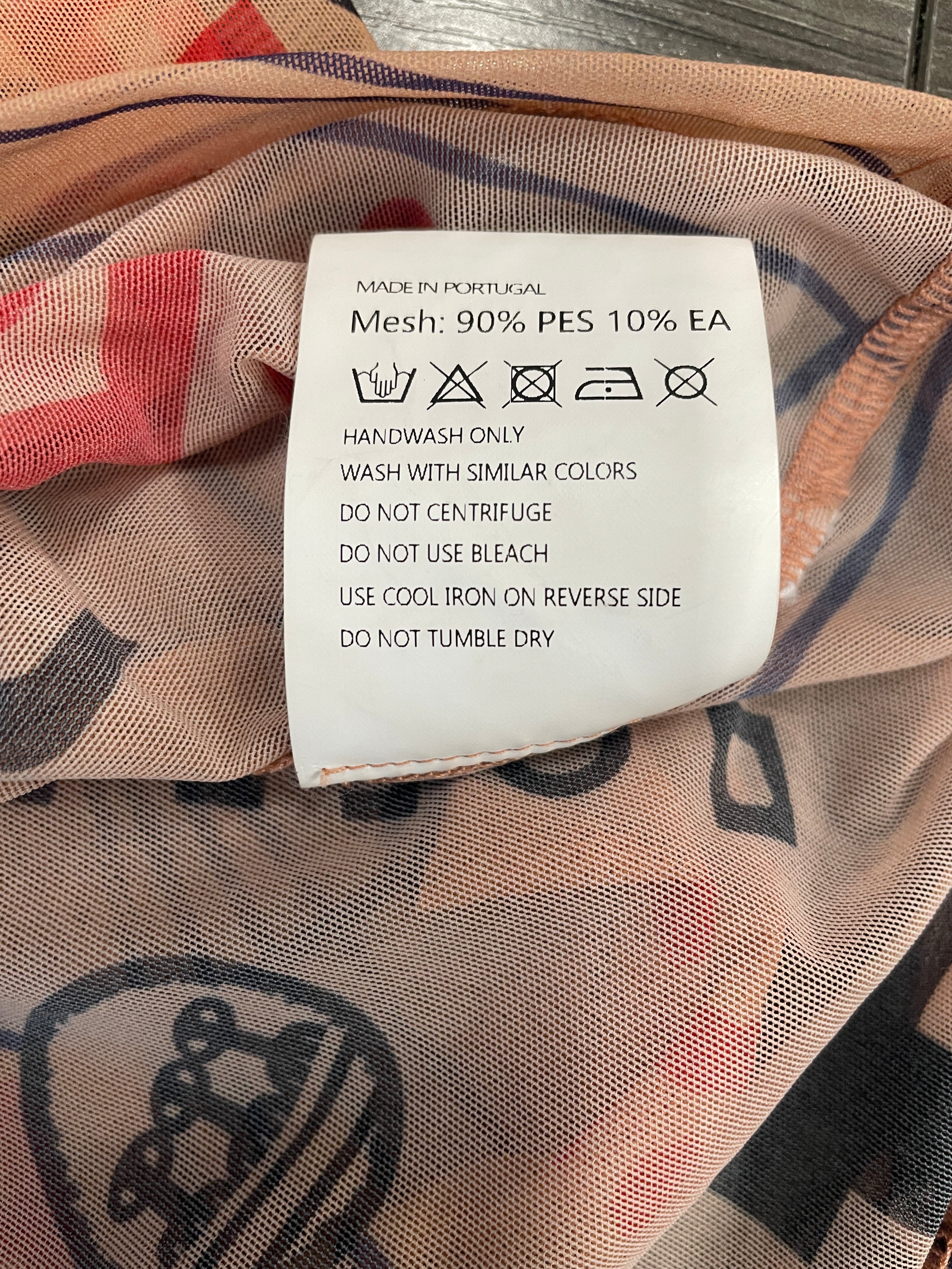 Walter Van Beirendonck/LS T-Shirt/M/BEG/All Over Print/mesh dawleetoo view 6