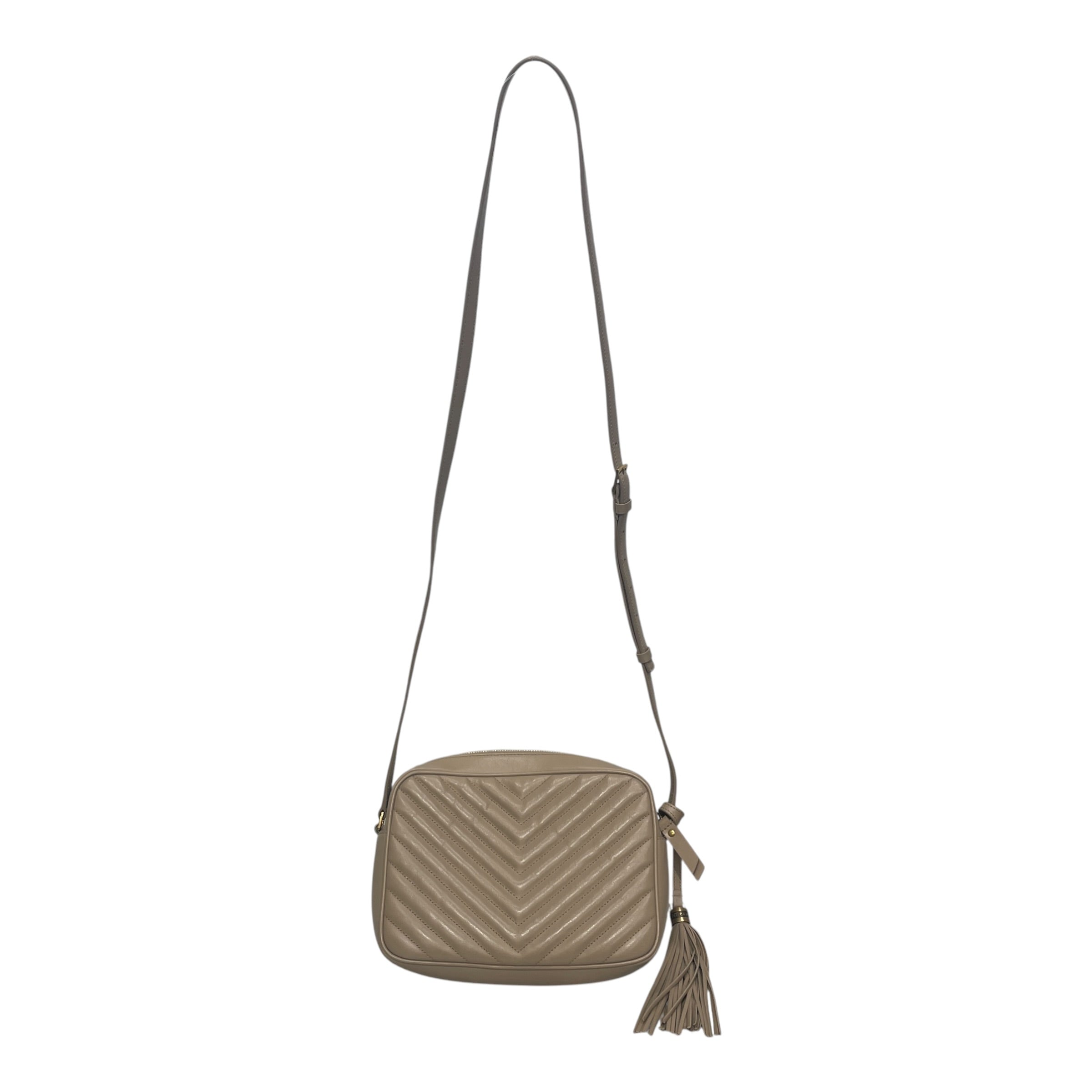 YVES SAINT LAURENT/Bag/Leather/BEG/LOULEATHER view 2