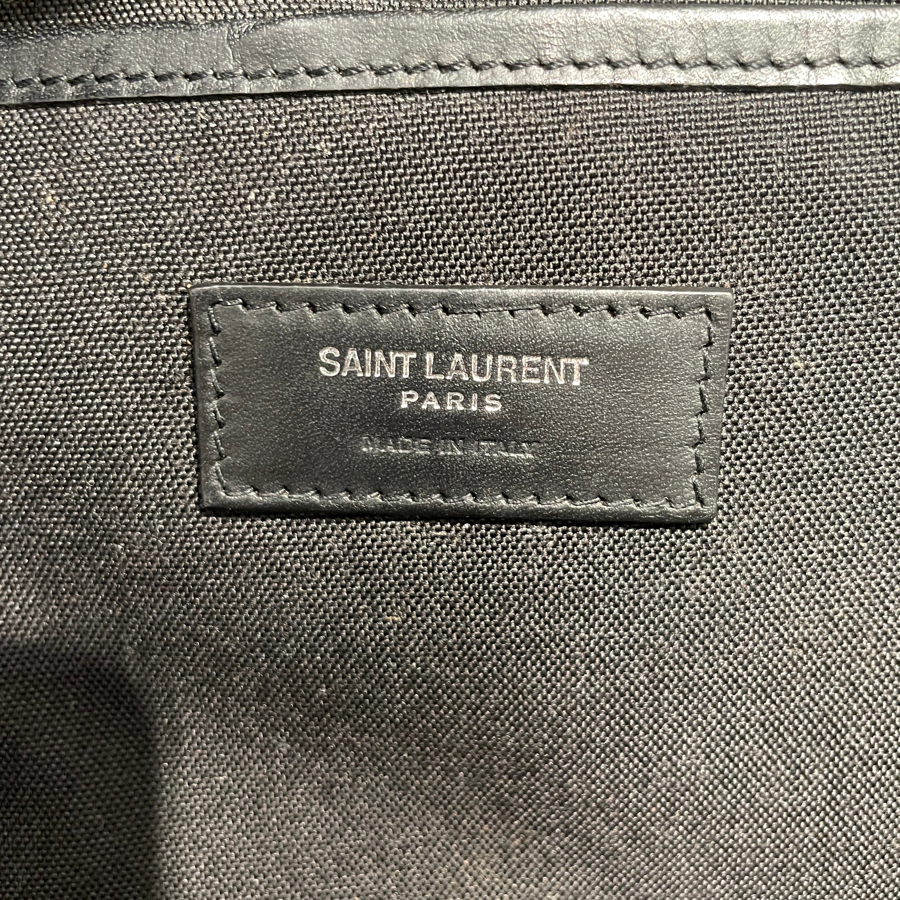 YVES SAINT LAURENT/Backpack/Cotton/BLK/YSL PATCH WORK BACKPACK view 6