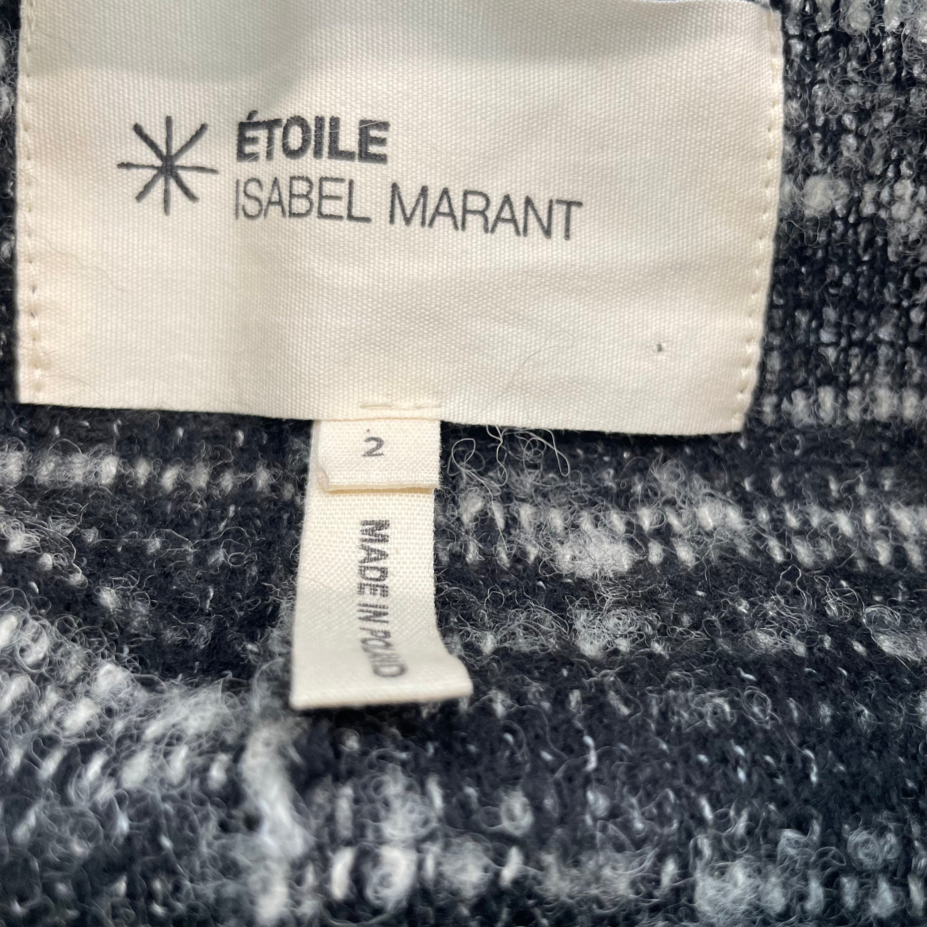 ISABEL MARANT ETOILE/Heavy Cardigan/S/Wool/BLK/ view 3