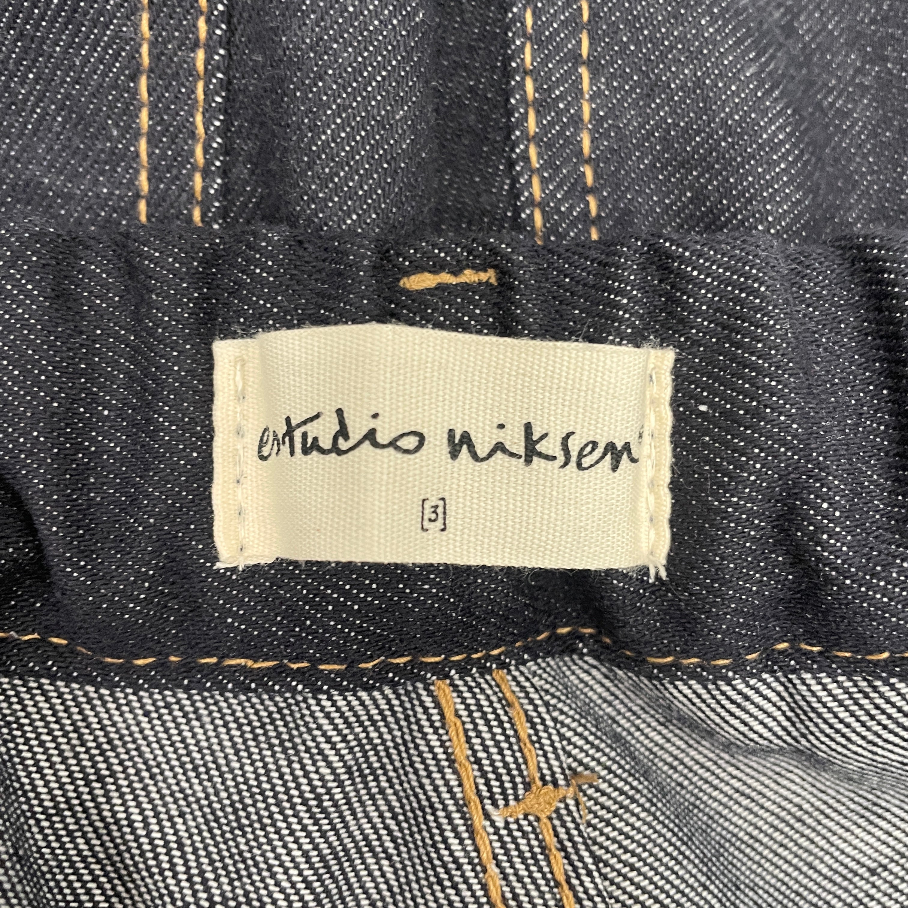 ESTUDIO NIKSEN/Pants/3/Denim/BLU/DARK WASH BAGGY view 3