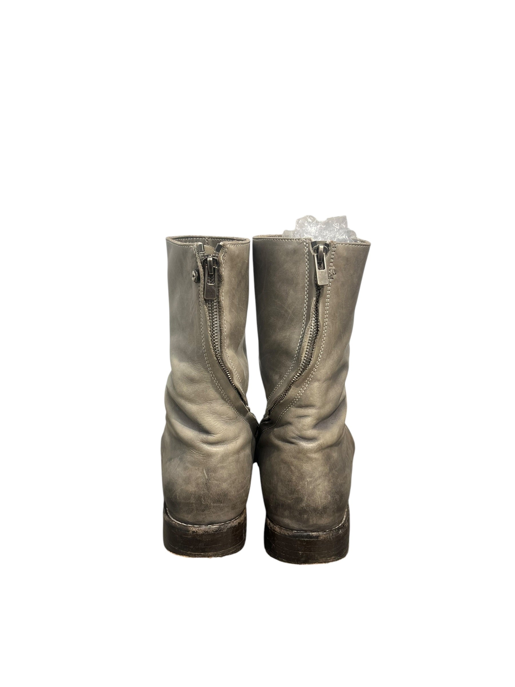 CAROL CHRISTIAN POELL/Boots/EU 41/Leather/GRY/tornado zip double view 4