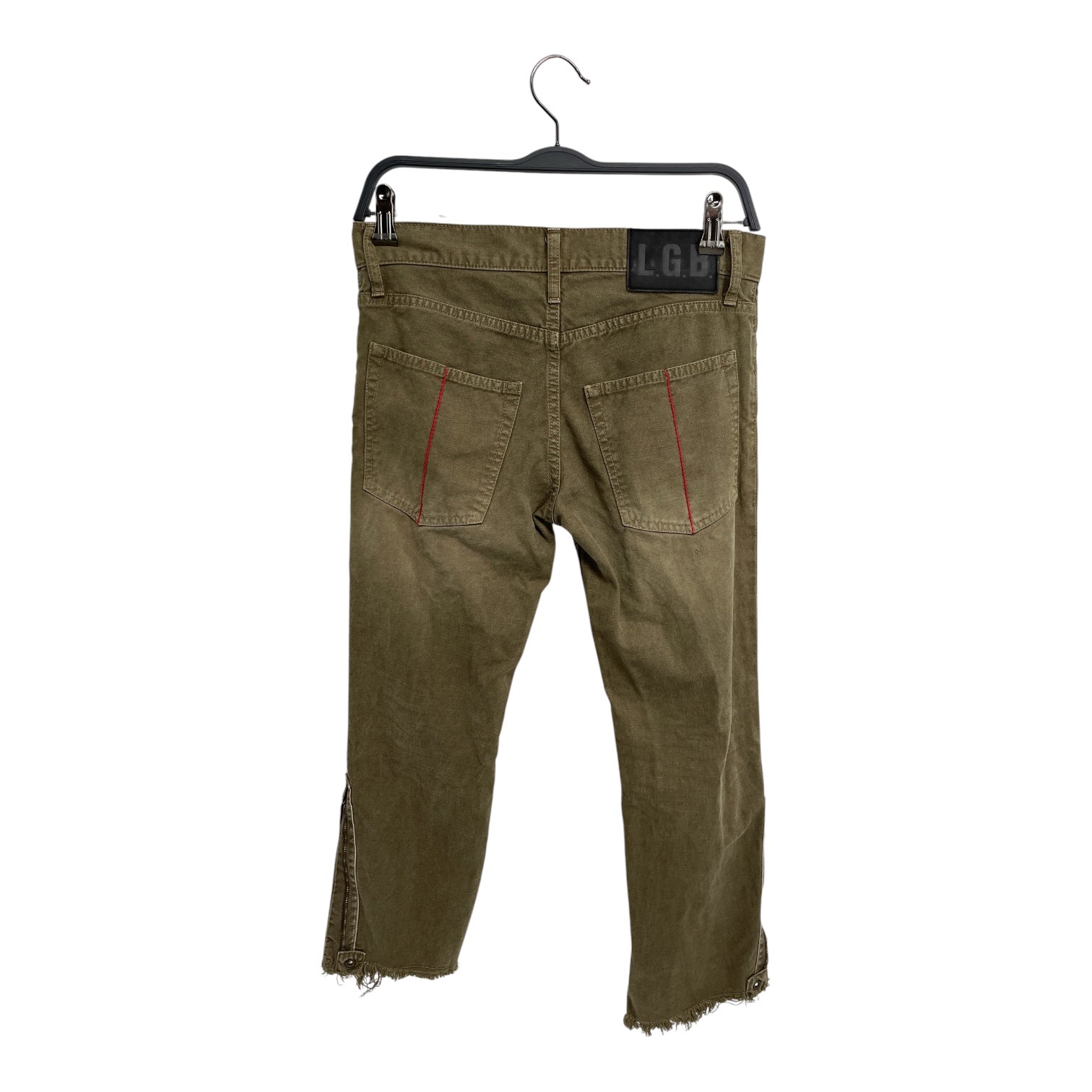 LE GRAND BLEU/Skinny Pants/26/Cotton/KHK/CAPRI PANTS view 2