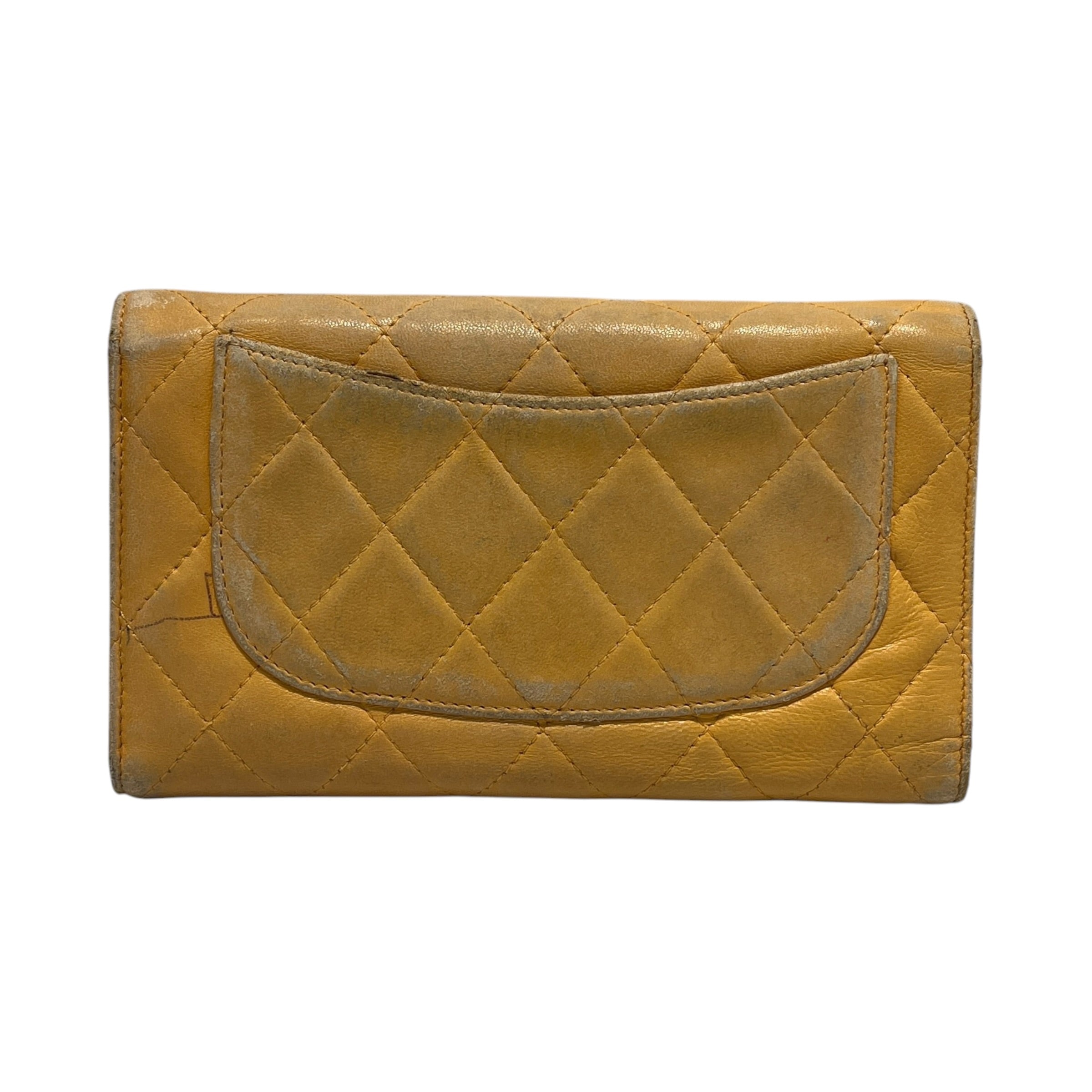 CHANEL/Wallet/Leather/BEG/L's/FLAP WALLET view 2