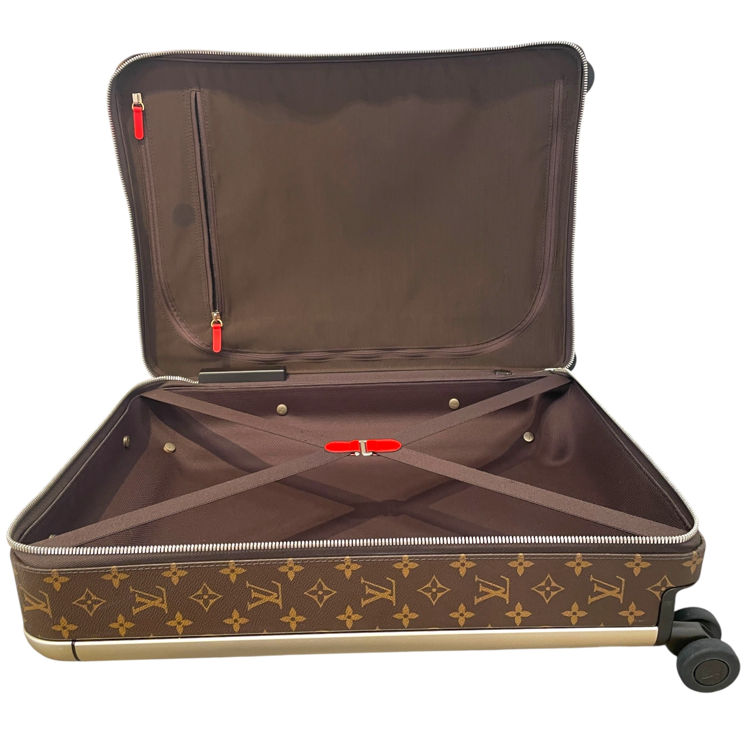 LOUIS VUITTON/Luggage/Monogram/Leather/BRW/Horizon 55 Suitcase view 4