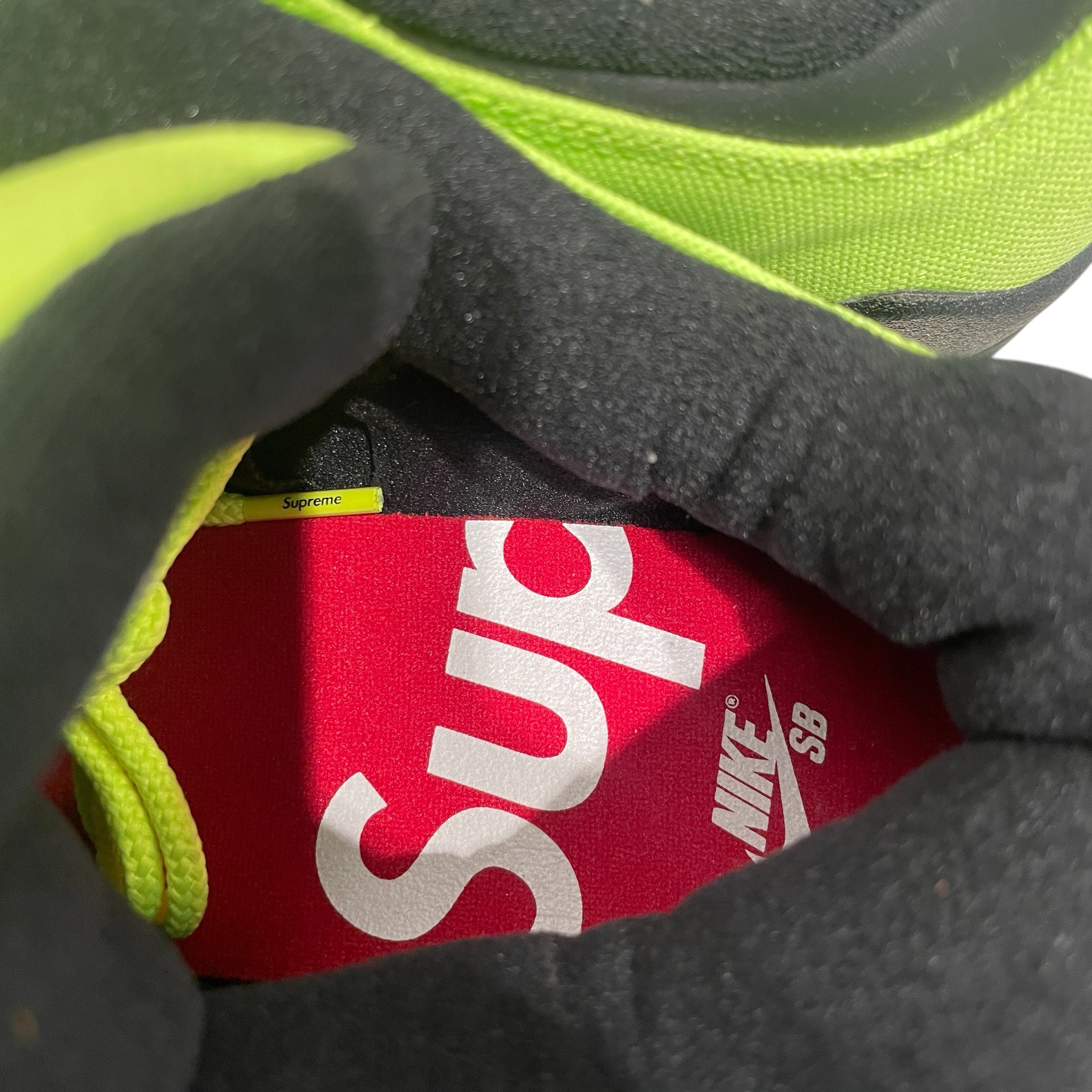 NIKE SB/Supreme/Low-Sneakers/US 11/Cotton/GRN/Nike Supreme High Sneaker Lime view 3