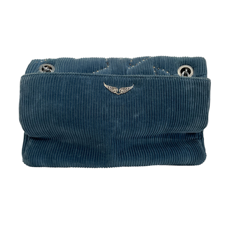 Zadig&Voltaire/Hand Bag/Graphic/Corduroy/BLU/