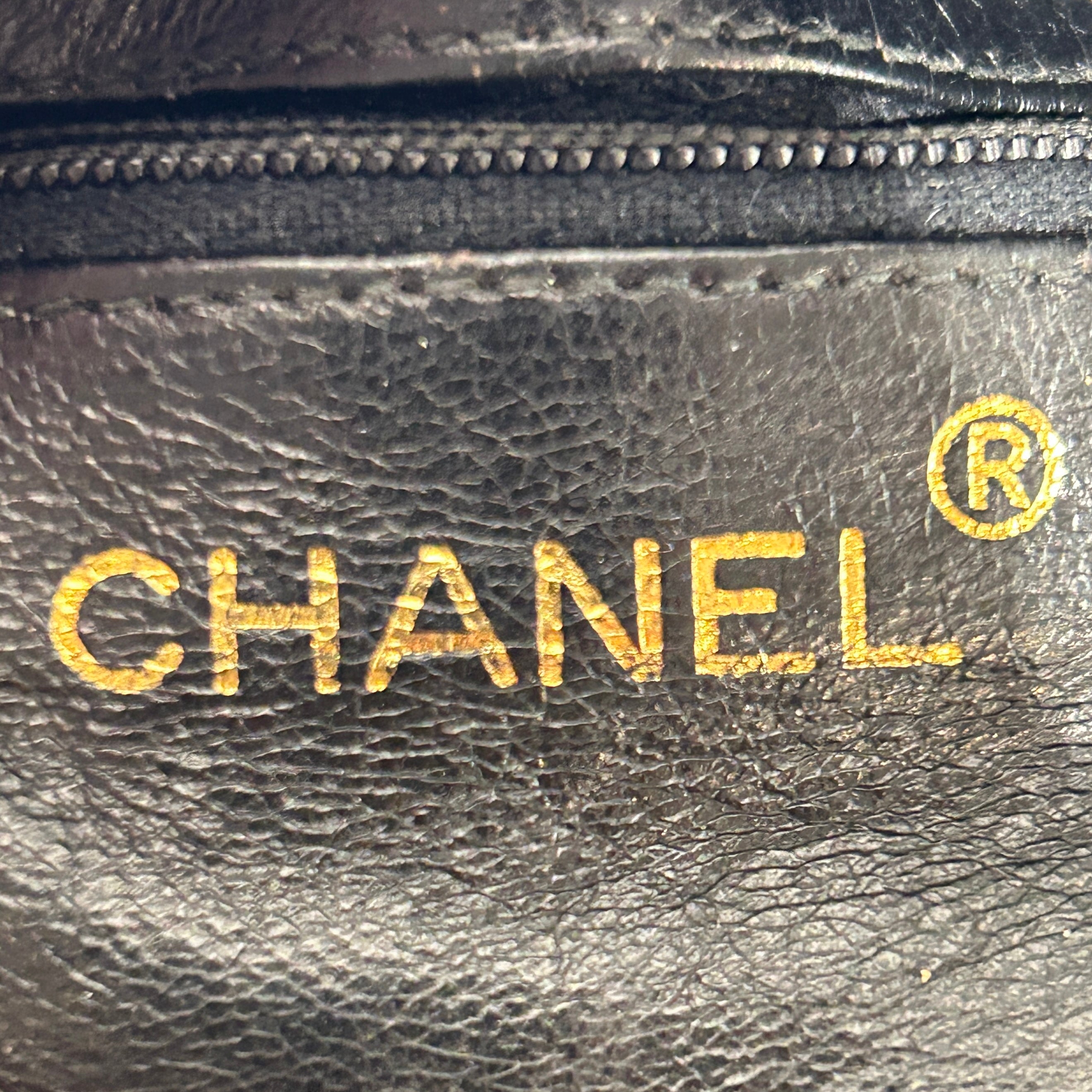 CHANEL/Hand Bag/BLK/Lizard, Tassel, Motif Chain view 5