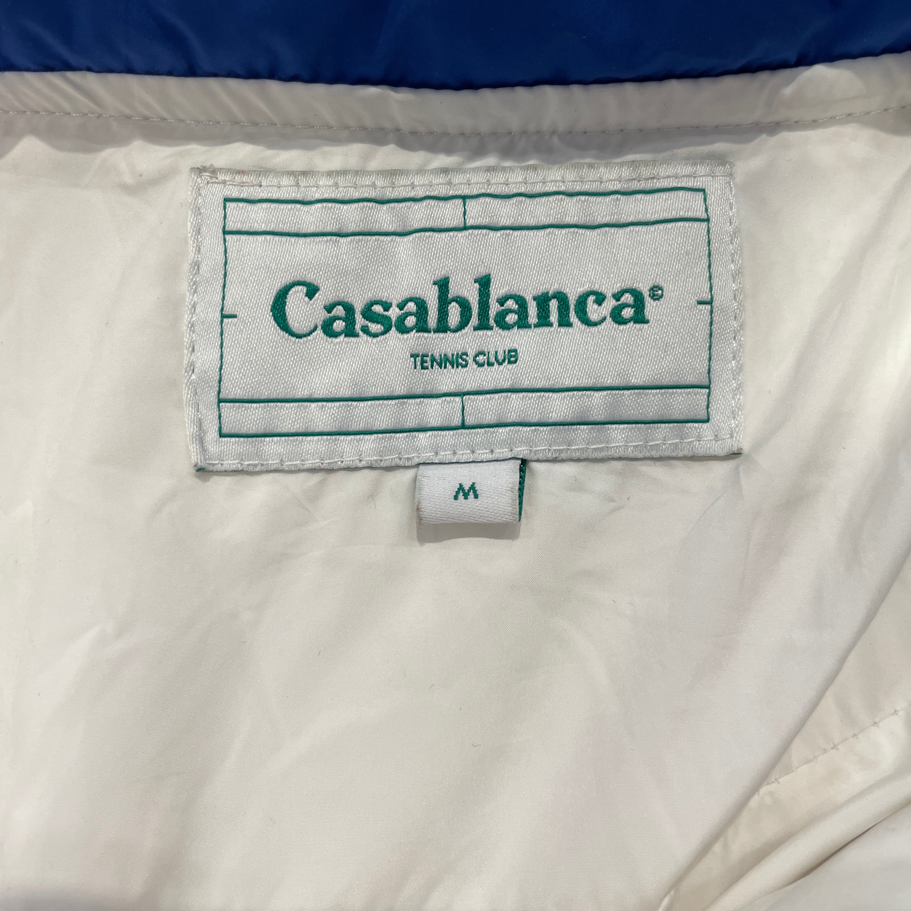 CASABLANCA/Coat/M/Nylon/WHT/Stripe/CASABLANCA PUFFER WHT/BLU/RED view 3