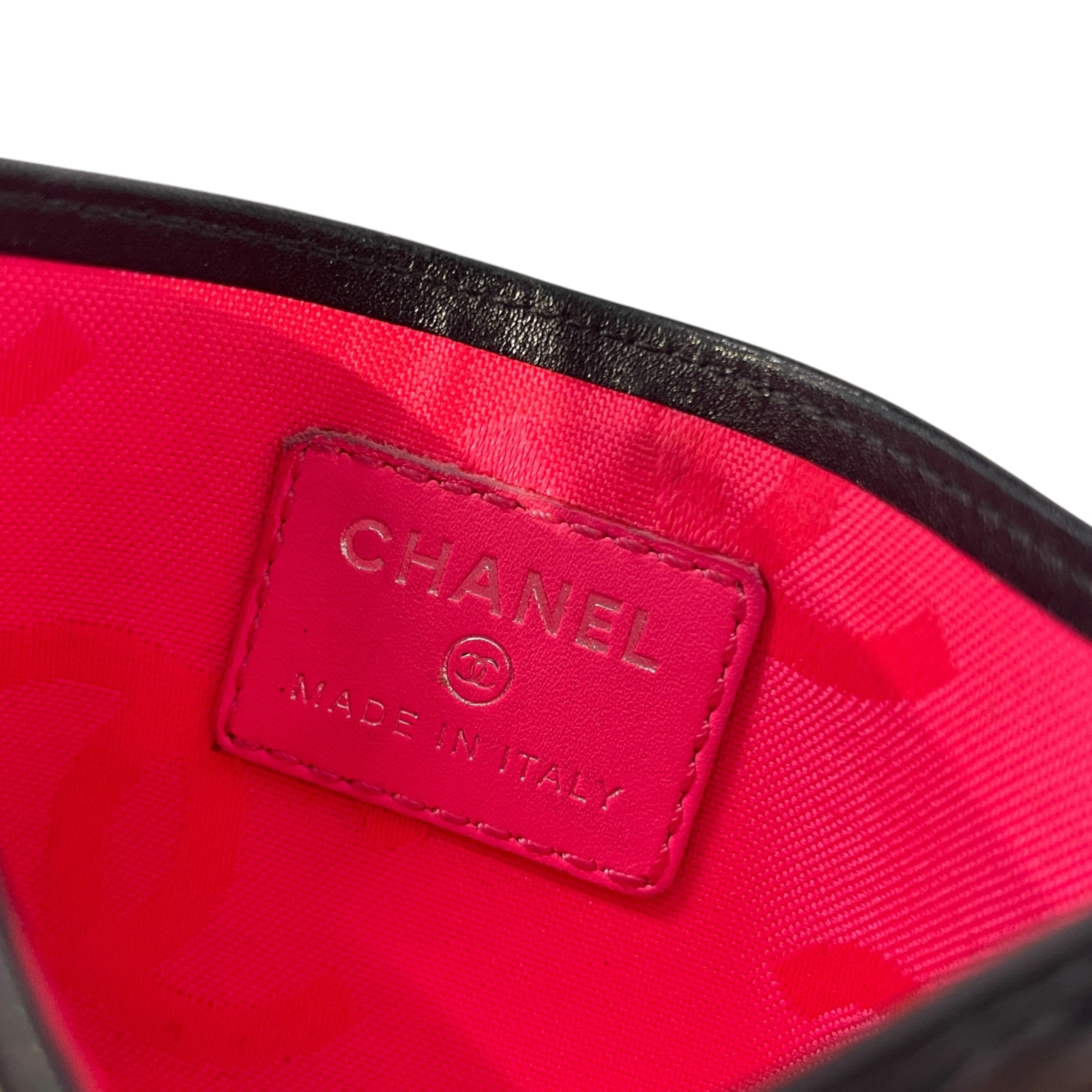 CHANEL/Wallet/Leather/BLK/L's/2010 LAMB LEATHER CARDHOLDER view 4