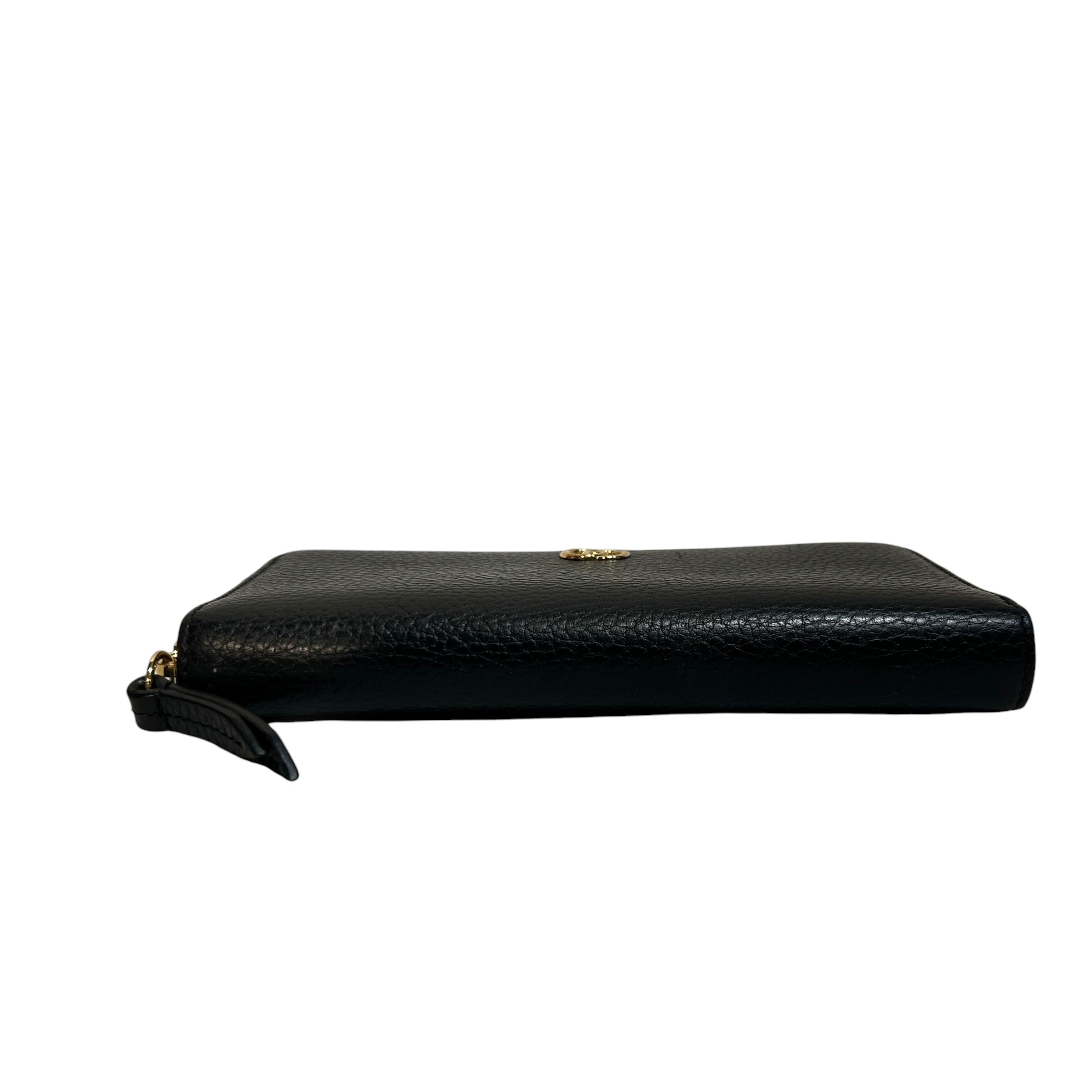 GUCCI/Long Wallet/Leather/BLK/L's/INTERLOCKING G GOLD view 3