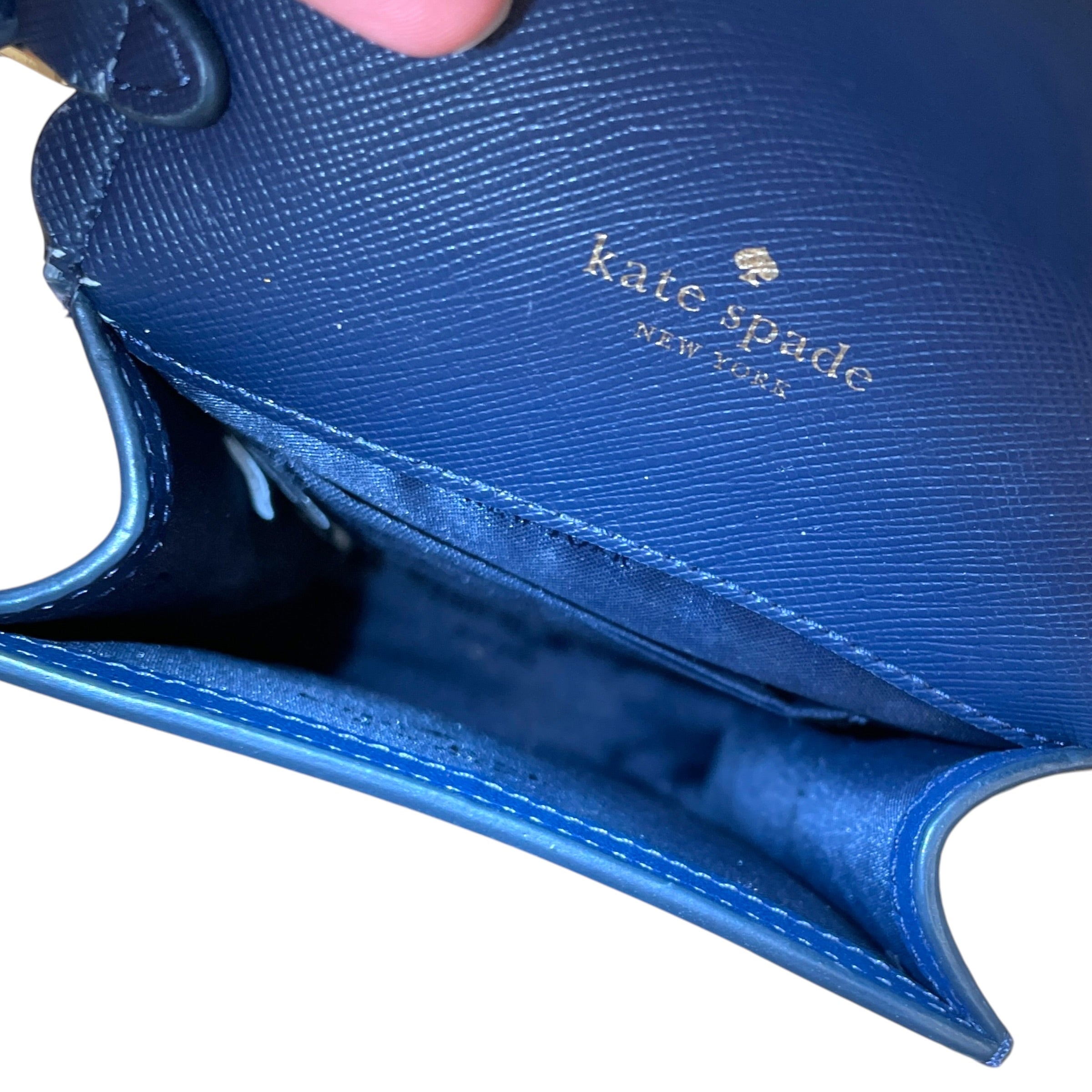 kate spade new york/Cross Body Bag/Floral Pattern/Leather/BLU/ view 4