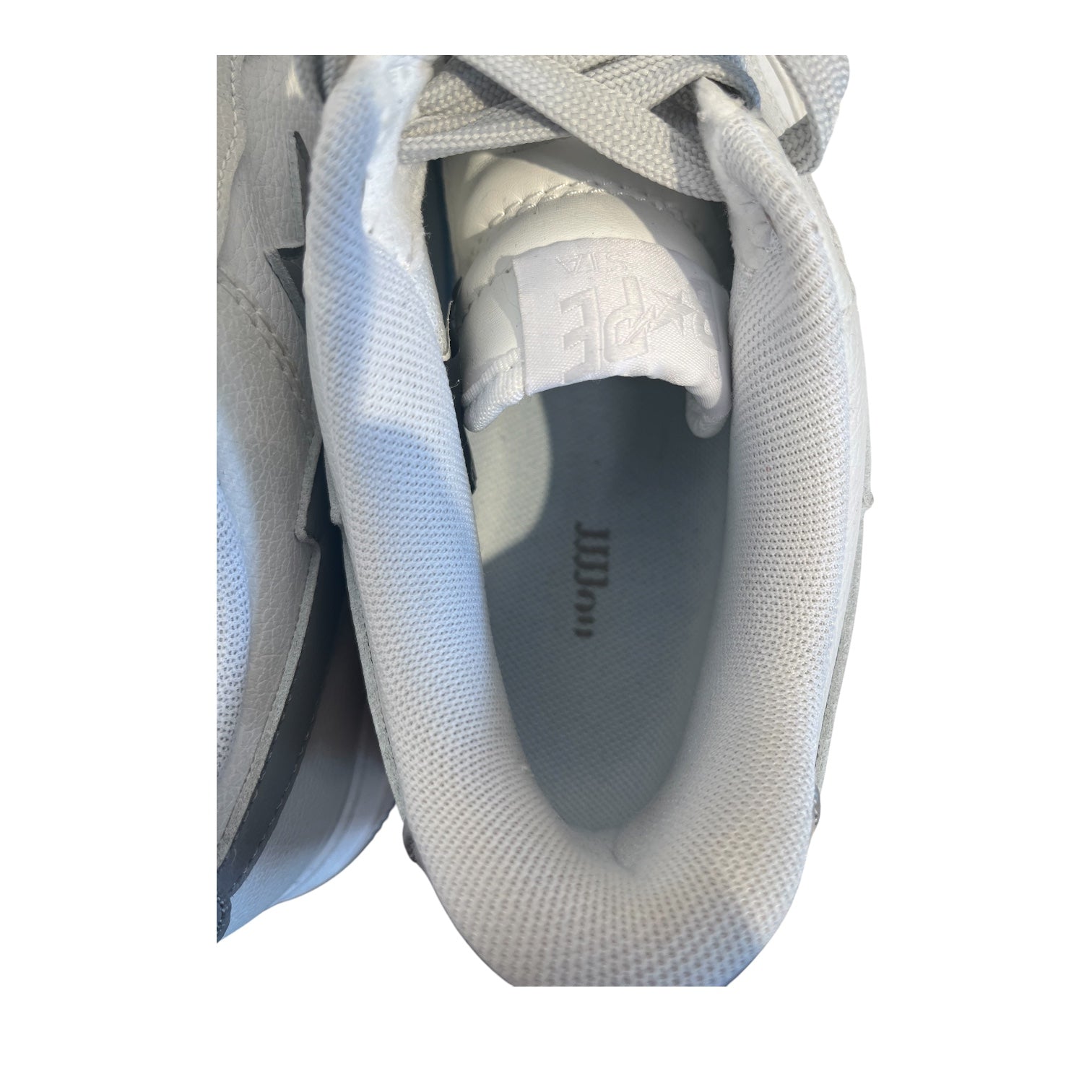 BAPE STA!/Low-Sneakers/US 7/WHT/white/grey view 4