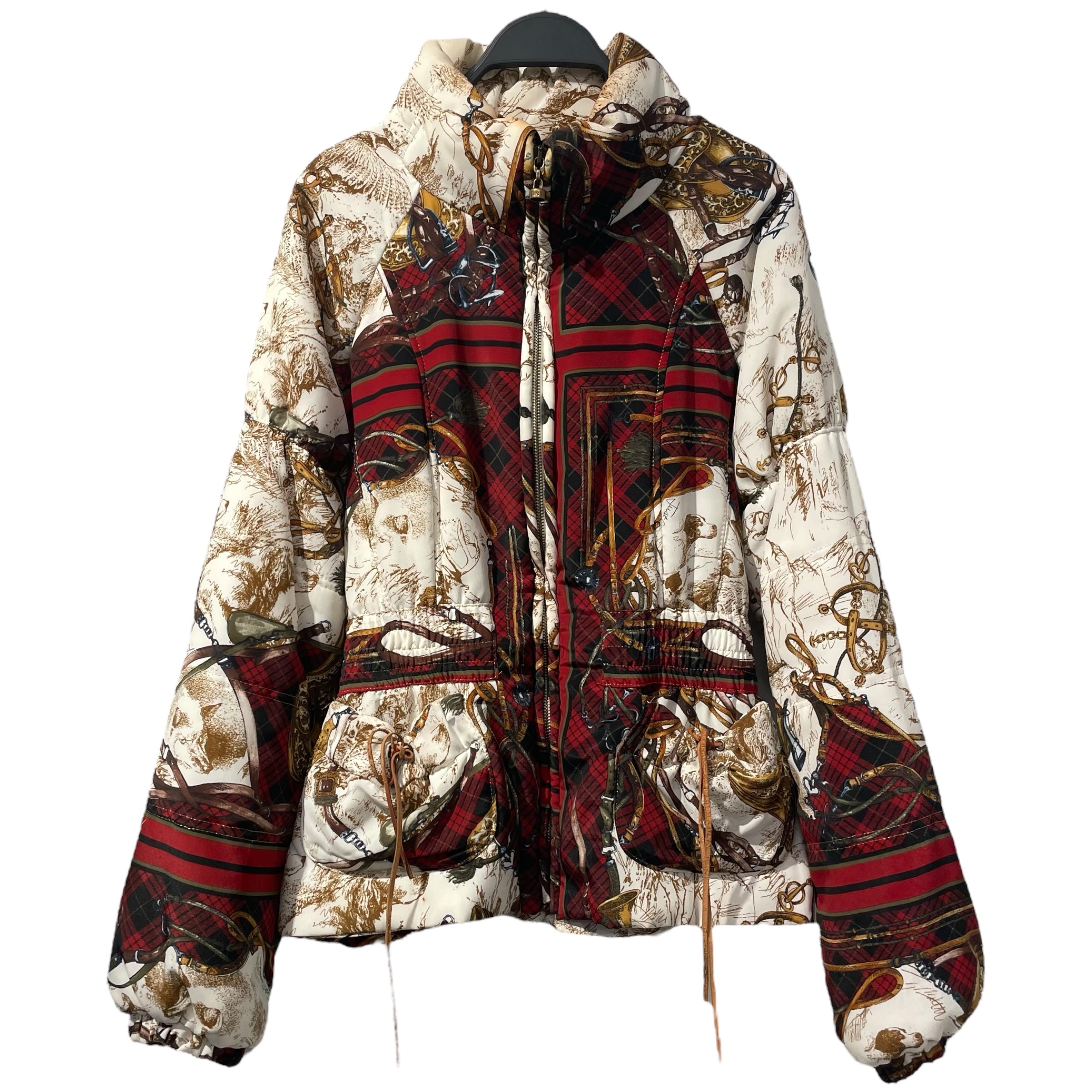 Just cavalli/Jacket/42/All Over Print/Polyester/CRM/JUST CAVALI GOLD/PLAID PATTERN view 1