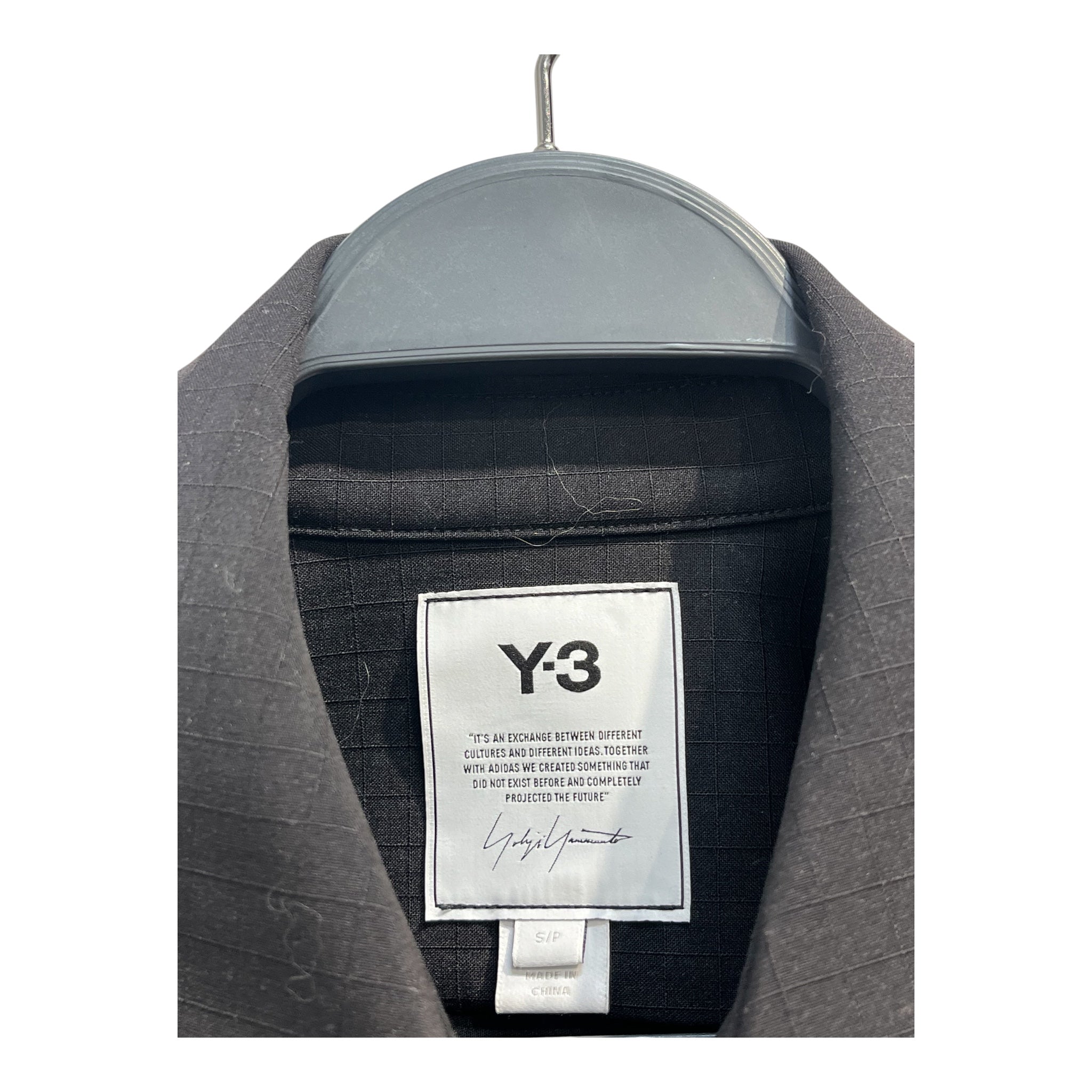 YOHJI YAMAMOTO/adidas/Jacket/S/Wool/BLK/zip up view 3