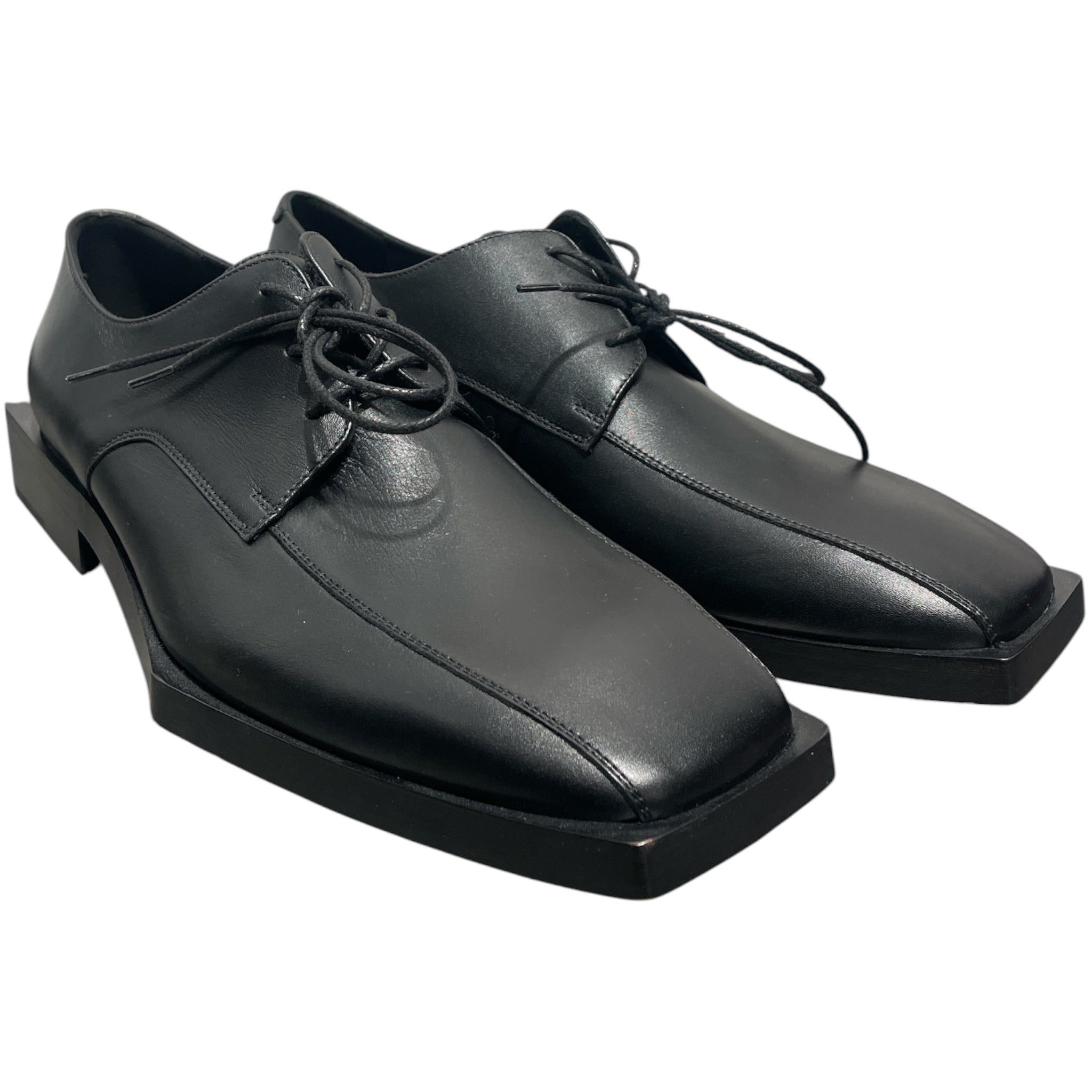 BALENCIAGA/Dress Shoes/EU 41/BLK/bloc rim derby view 1