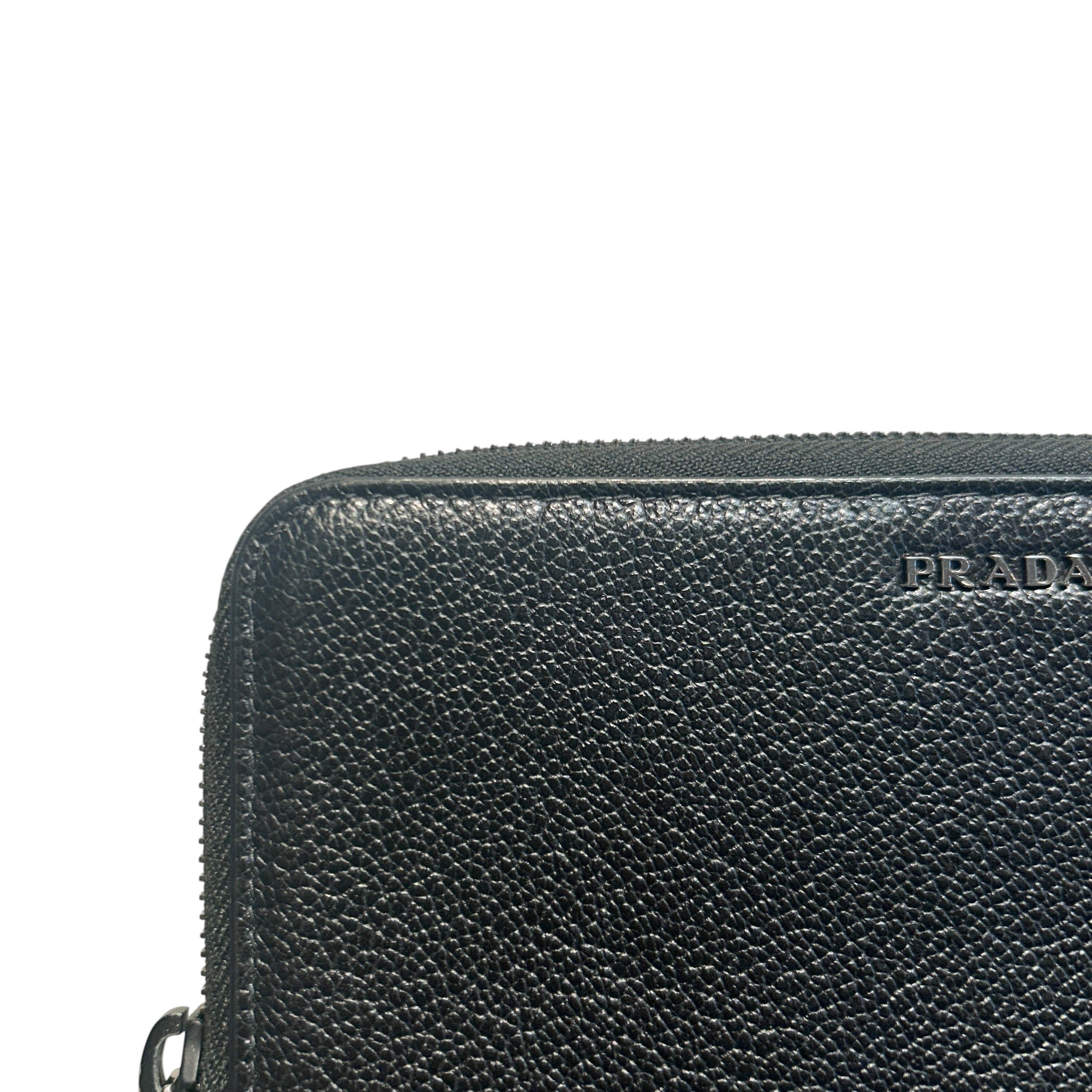 PRADA/Long Wallet/Leather/BLK/Chain Long Wallet view 5