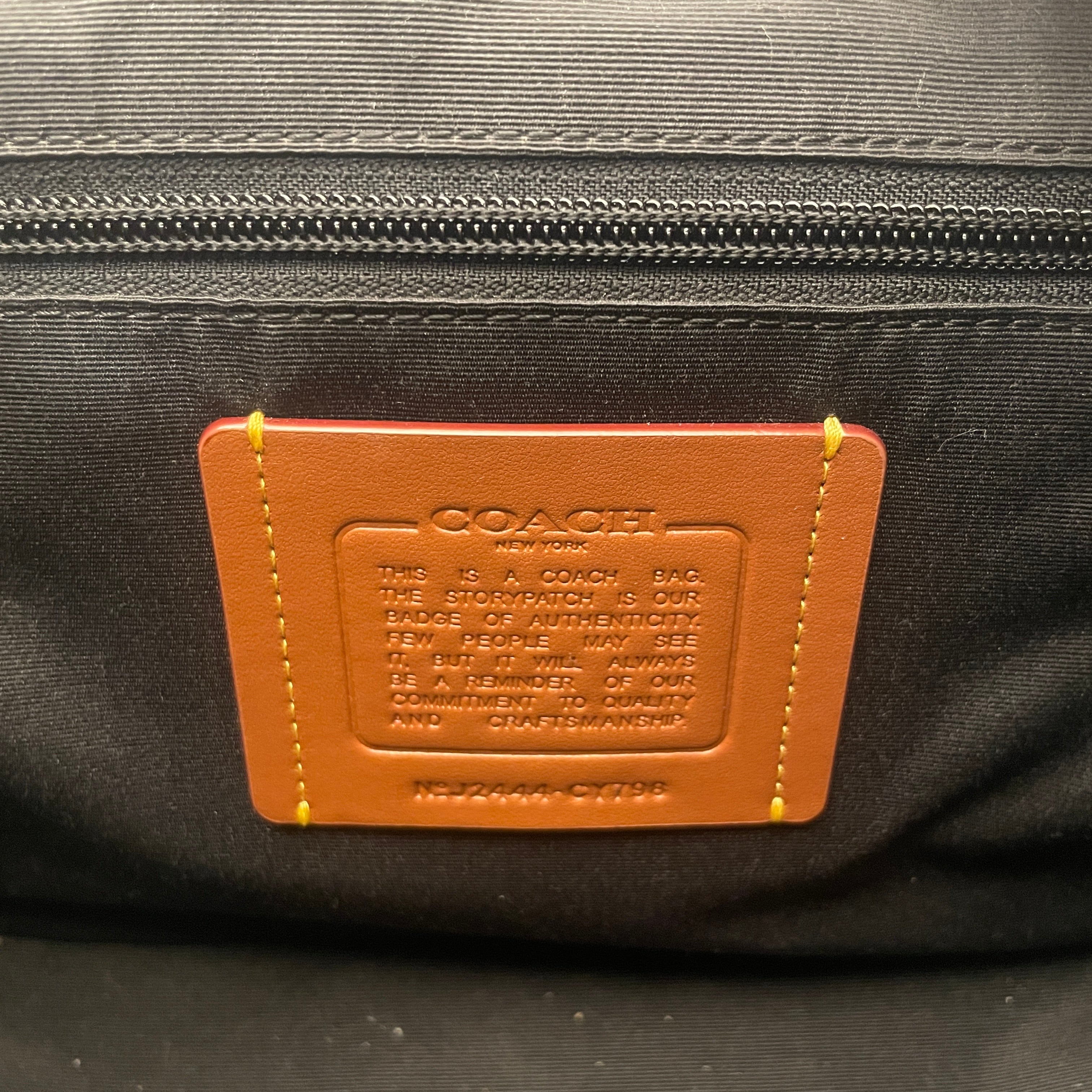 COACH/Cross Body Bag/Leather/GRY/Sprint Map Bag 25 view 3