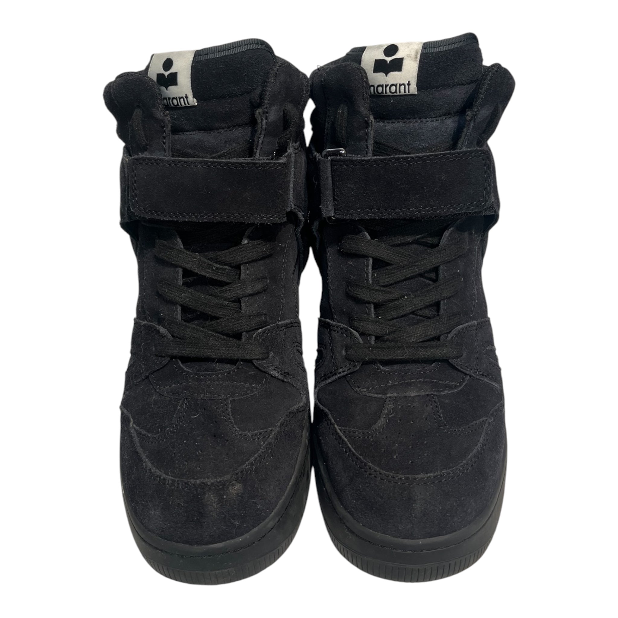 ISABEL MARANT/Hi-Sneakers/US 8/Suede/BLK/WEDGE SNEAKER view 3