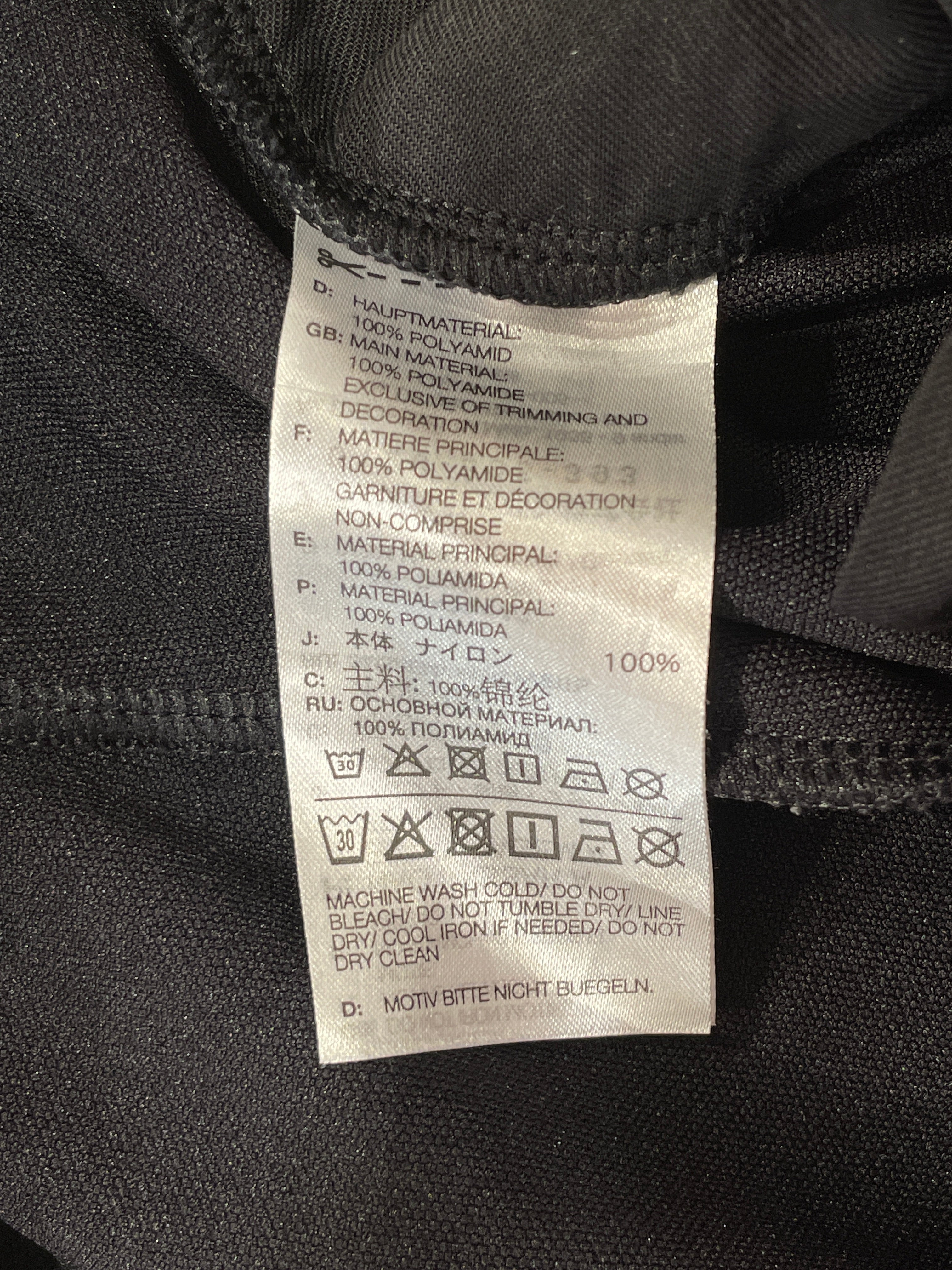 Y-3/Long Skirt/XL/Polyester/BLK/WIDE LEG DRESS view 3