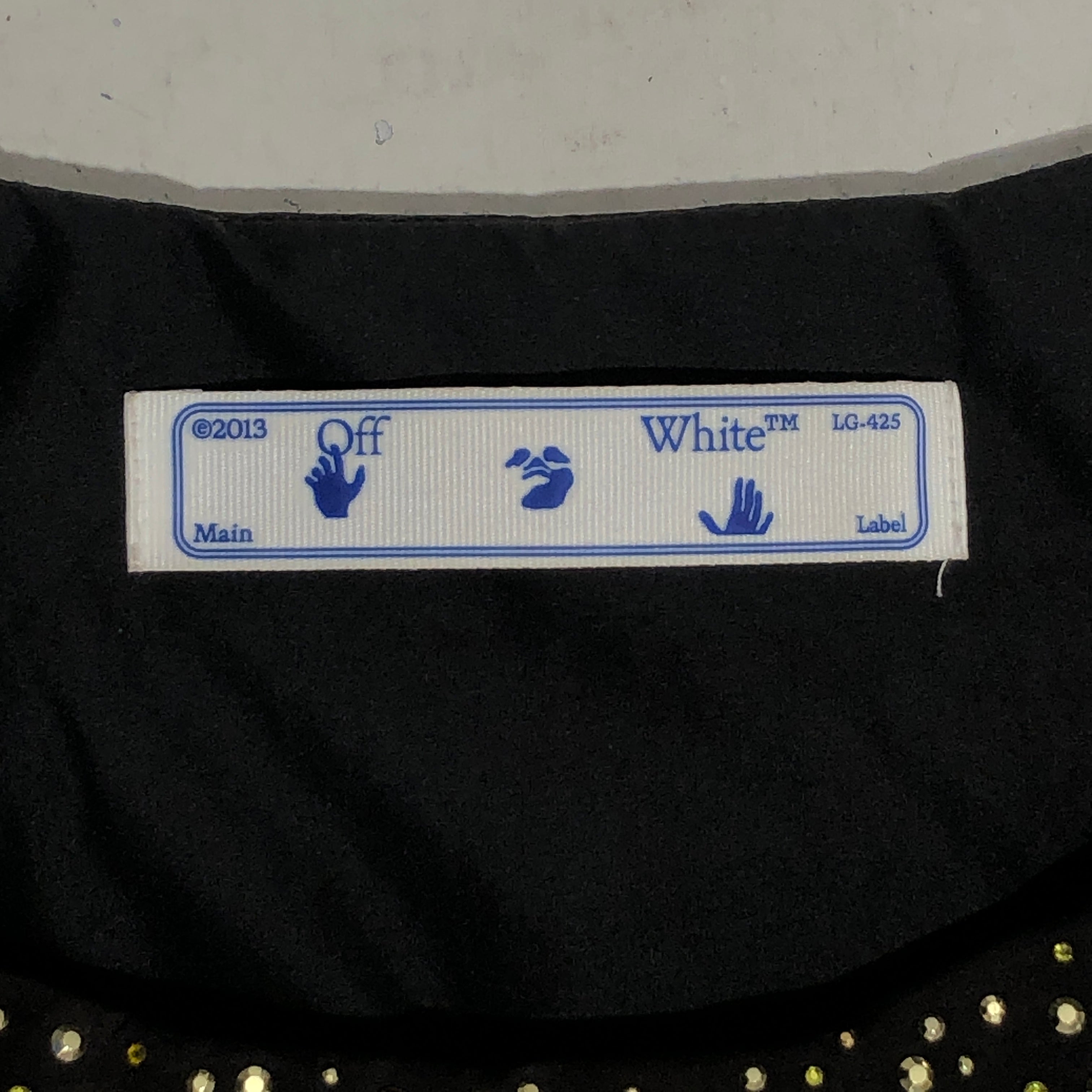 OFF-WHITE/Puffer Vest/M/Polka dot/Polyester/BLK/ view 3