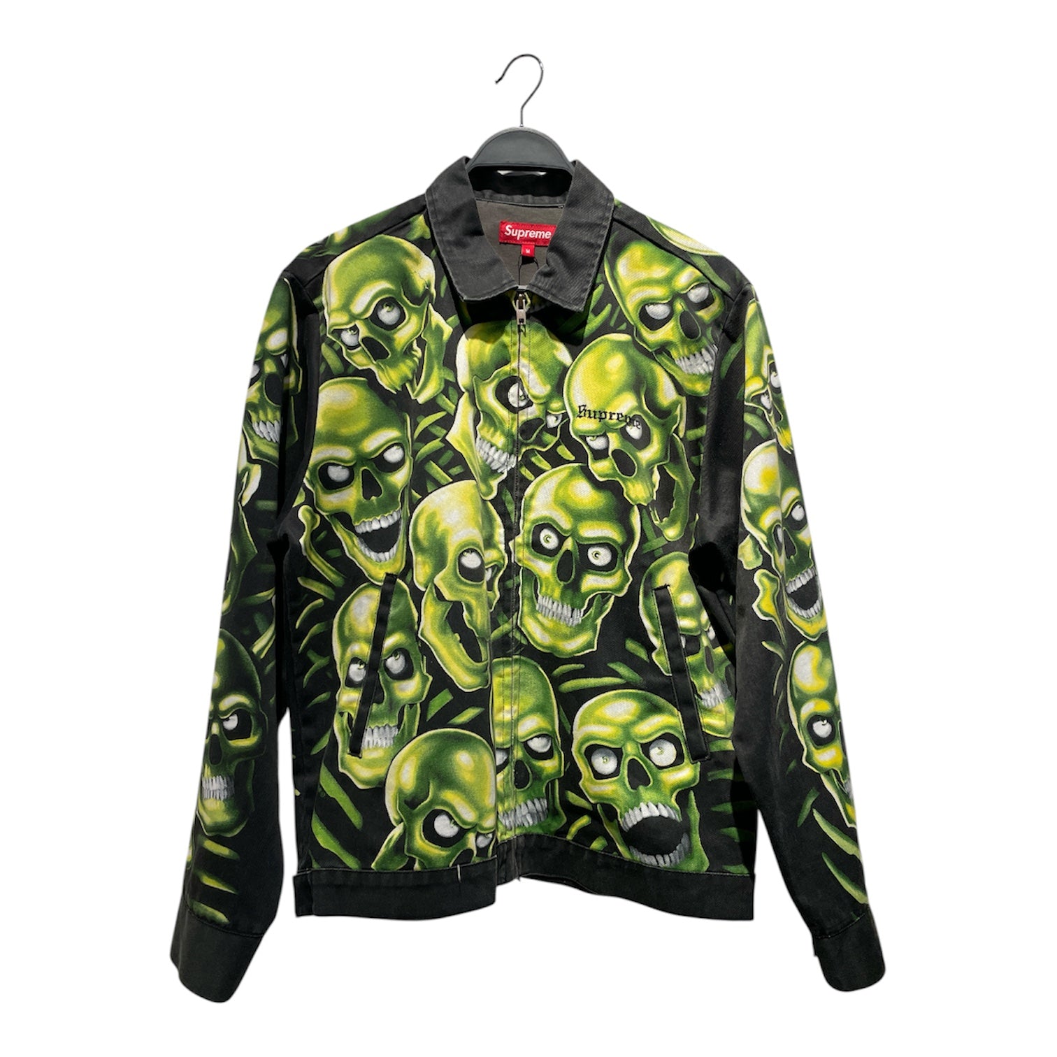 Supreme/Denim Jkt/M/Cotton/GRN/All Over Print/SKULL JEAN JACKET view 1