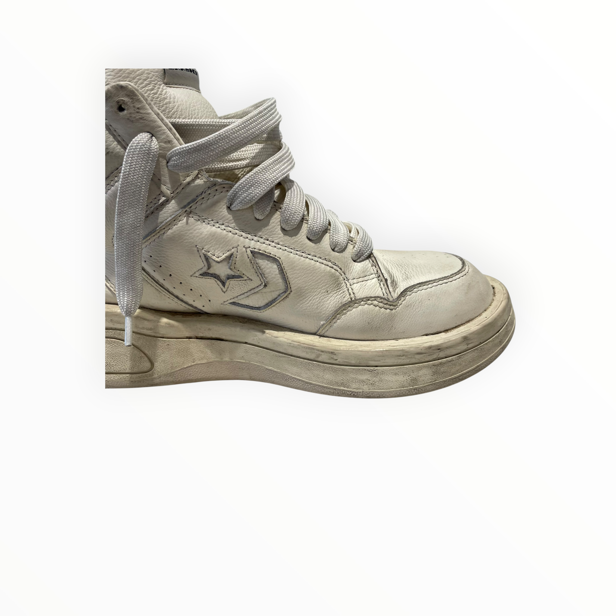 Rick Owens/Hi-Sneakers/US 10/Leather/WHT/DRKSHDW Converse view 14