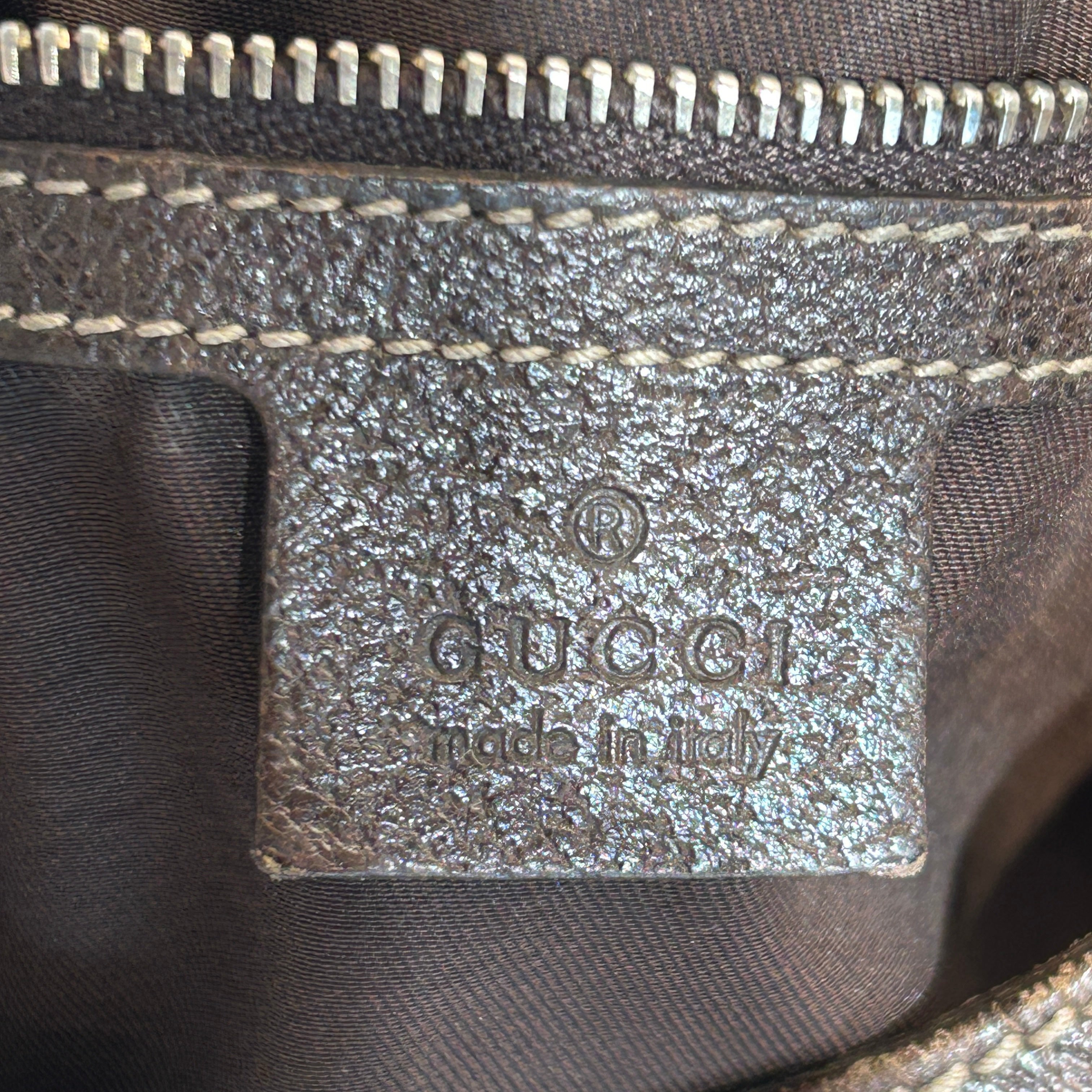 GUCCI/Tote Bag/Monogram/BRW/Charmy view 5