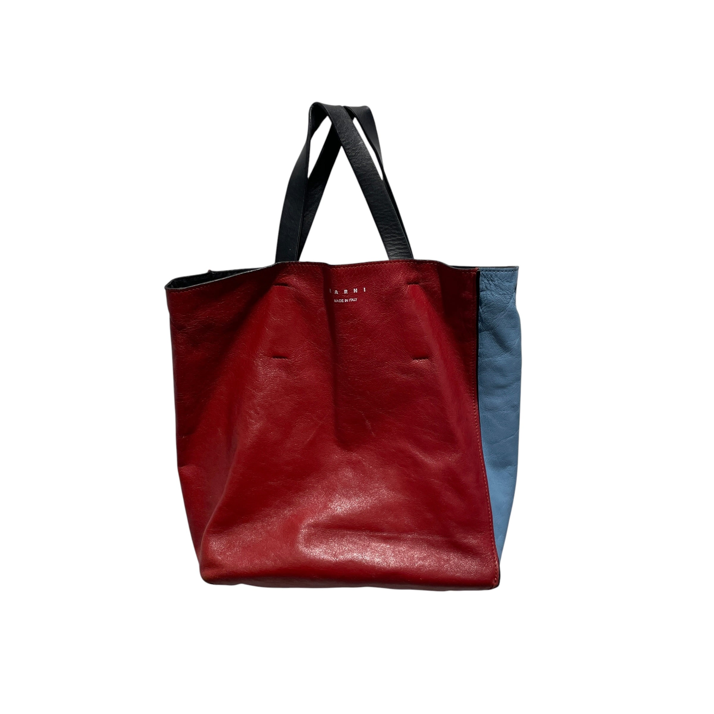 MARNI/Tote Bag/Leather/RED/museo view 1