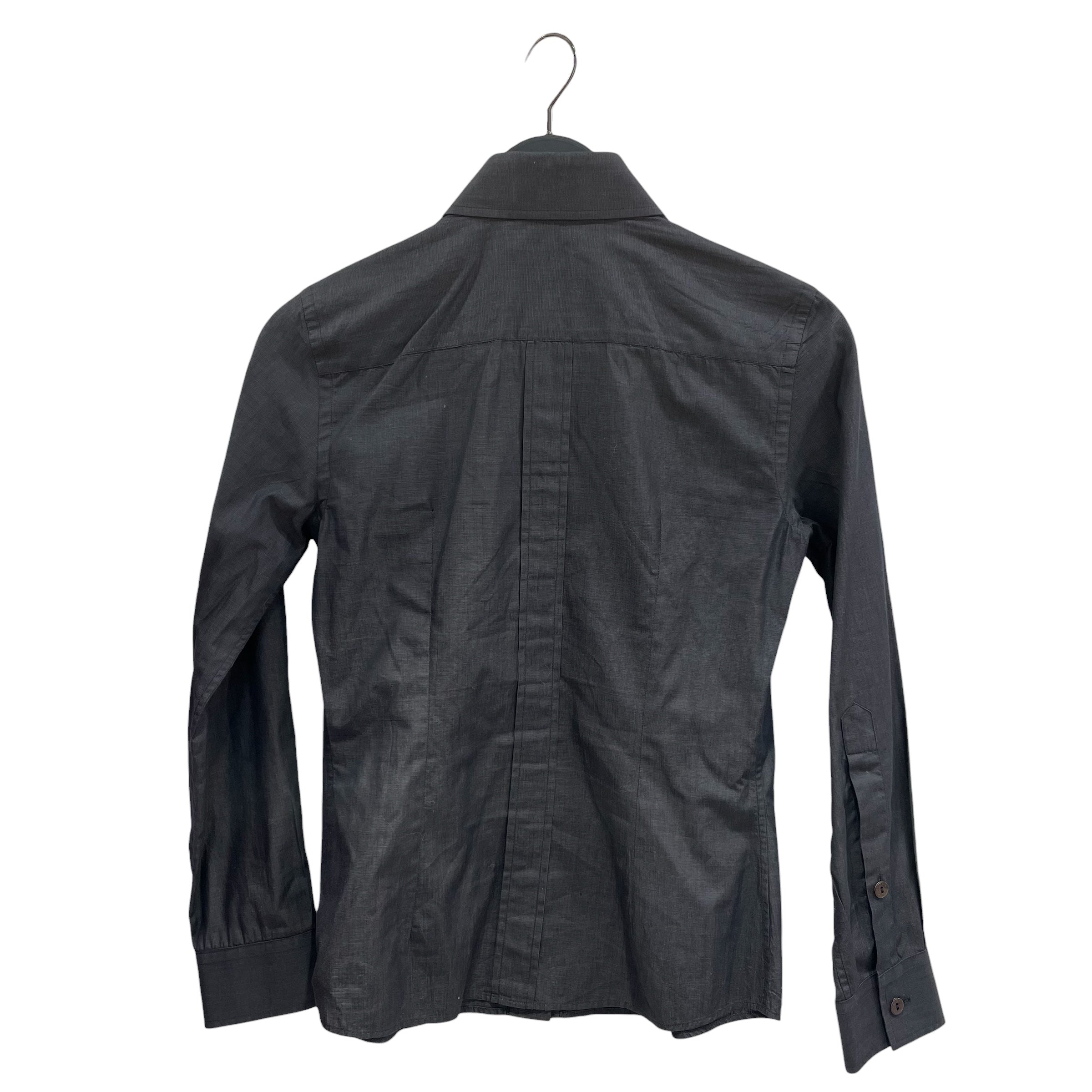 DOLCE&GABBANA/Polo, Rugby/L/Cotton/GRY/SLIM FIT/SLV BUTTONS view 2